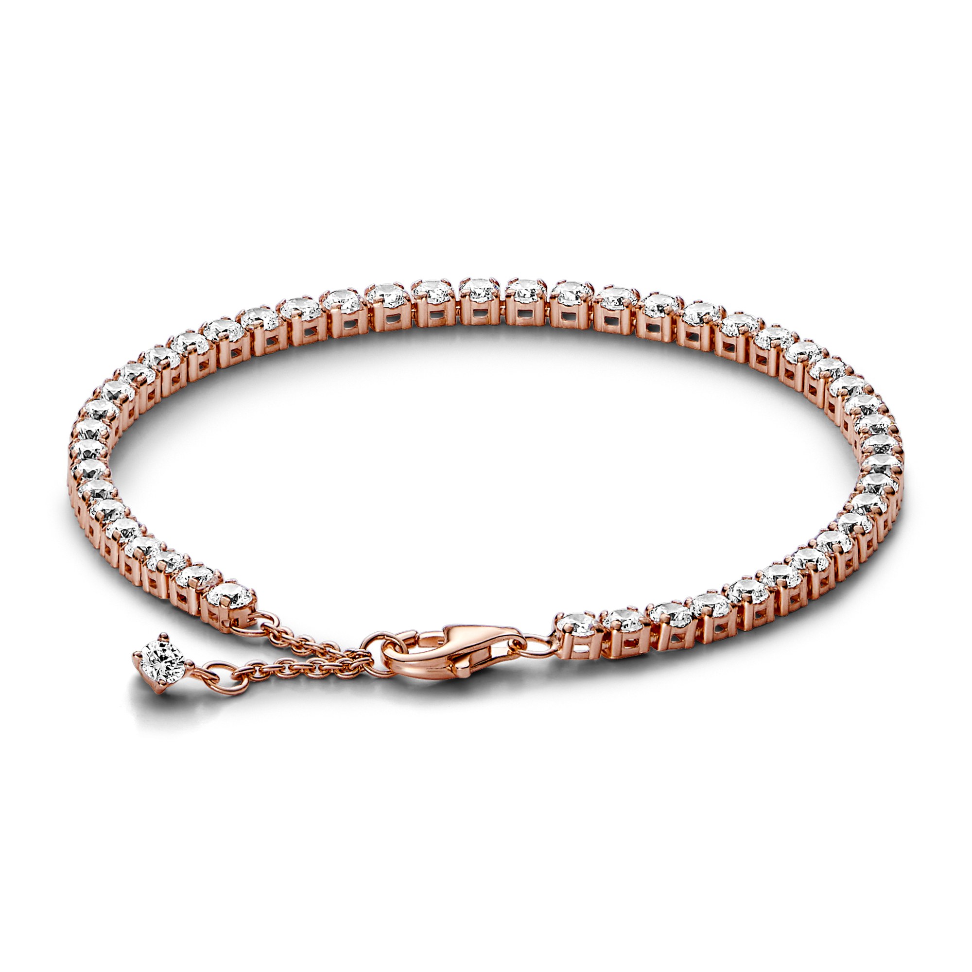 Pandora Funkelndes TennisArmband - Roségold Vergoldung – Ansicht 2