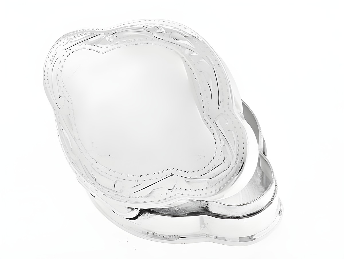 Dose DESIGN aus Silber 925, nostalgisch mit feinen Details und ohne Stein, hergestellt von Juwelier Harnisch, elegant und zeitlos in der Form.