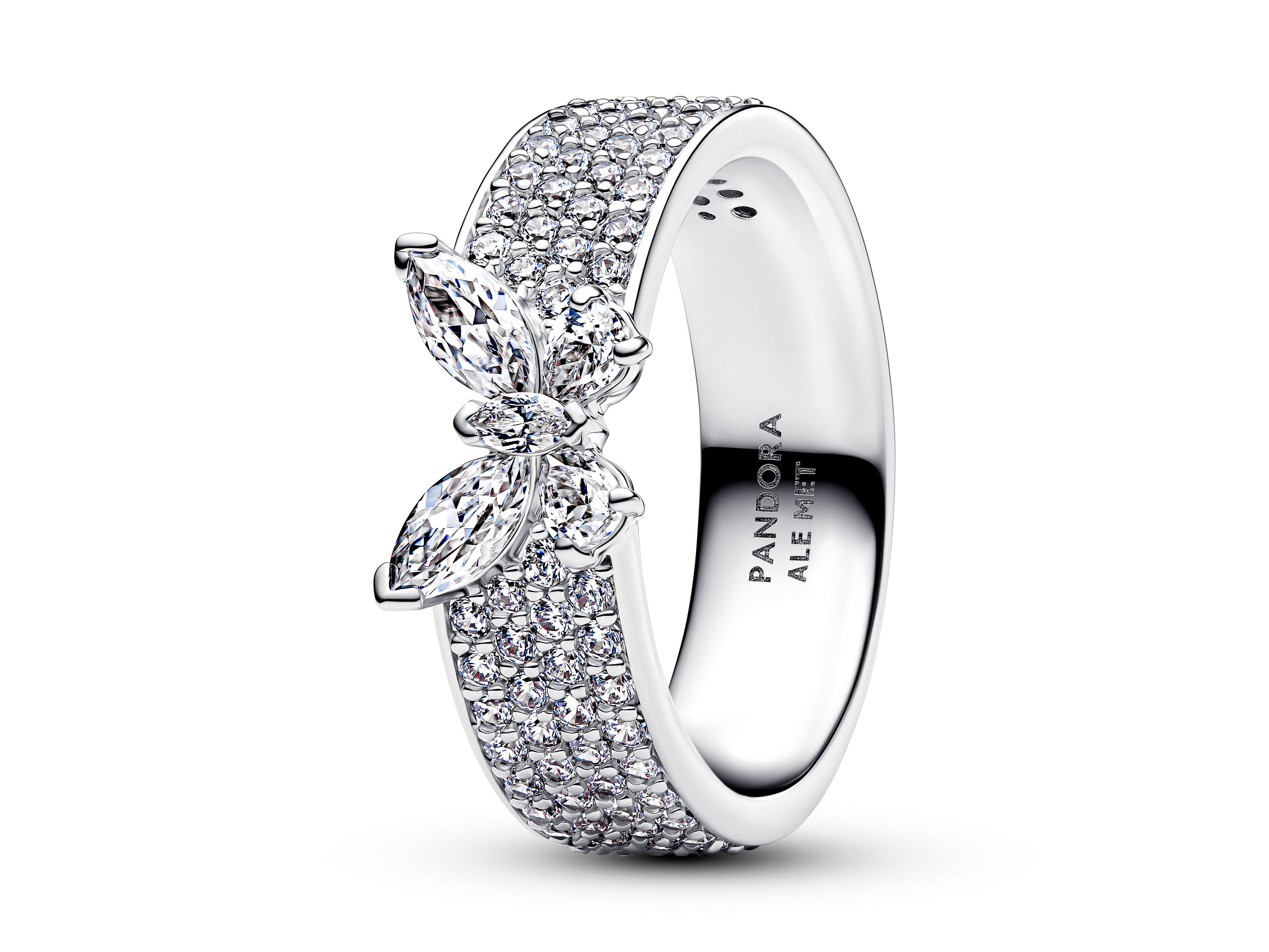 Pandora 194270C01-60 - Funkelnder Schmetterling Markanter Ring - Sterling Silber - Zirkonia - Gr. 60