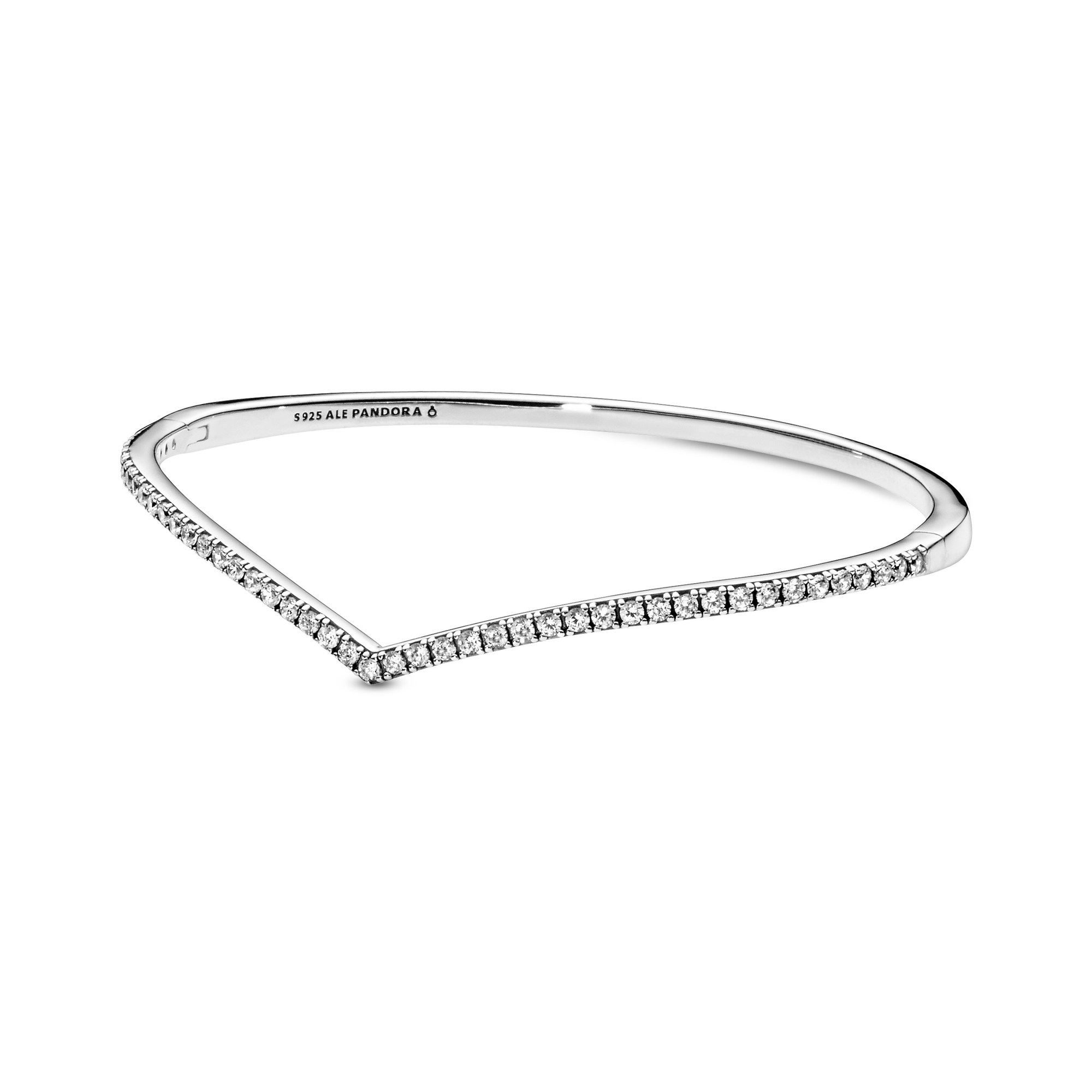 PANDORA Silber - Armreif Zirkonia - 19 cm