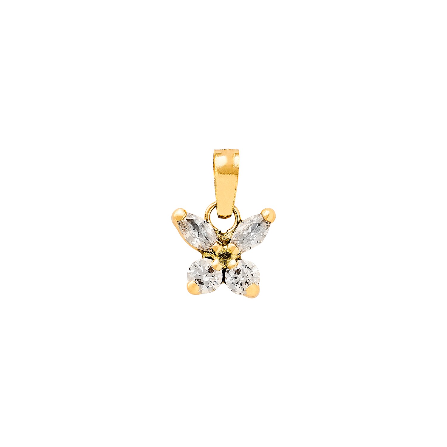 XENOX Anhänger FINE - Gelbgold 585 mit Zirkonia – Ansicht 2