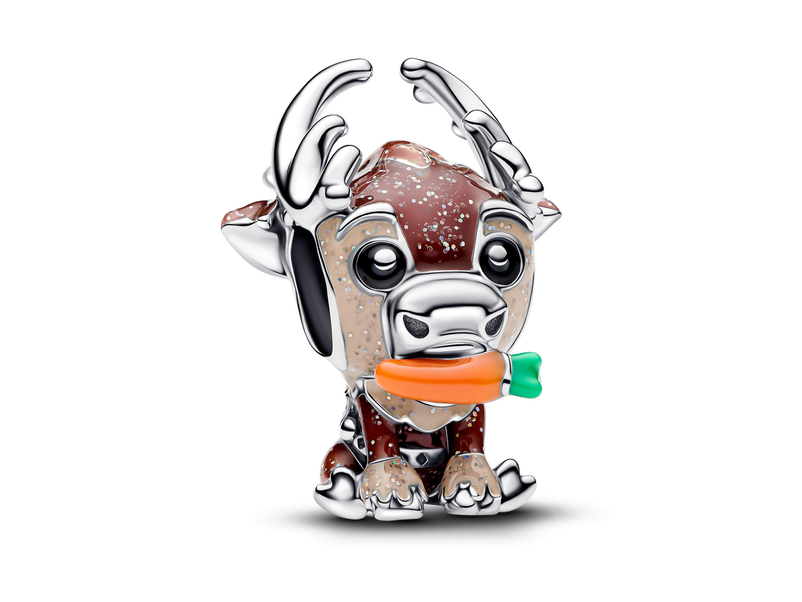 Pandora 794129C01 - Disney Eiskönigin Rentier Sven Charm - Sterling Silber - Emaille Braun