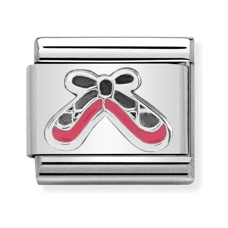 Nomination Composable Classic Charm SilverShine Ballettschuhe rosa - Edelstahl, Silber 925, Emaille