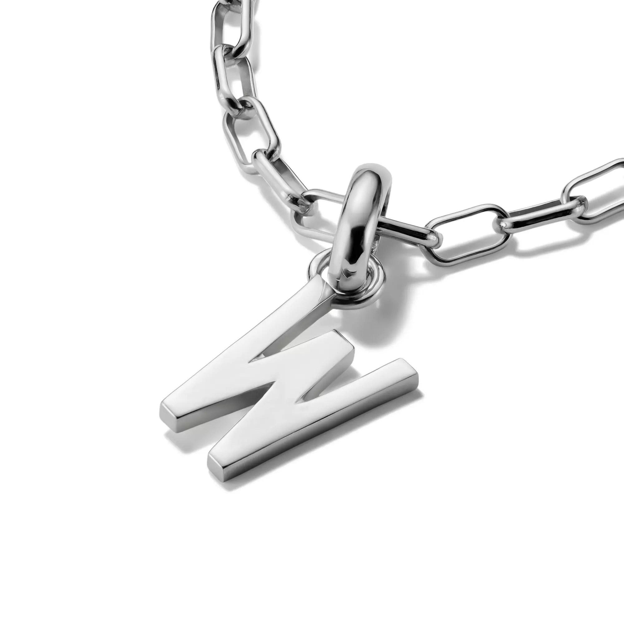 Thomas Sabo Connect - Buchstabe W - Charm mit Öse - Silber – Ansicht 3