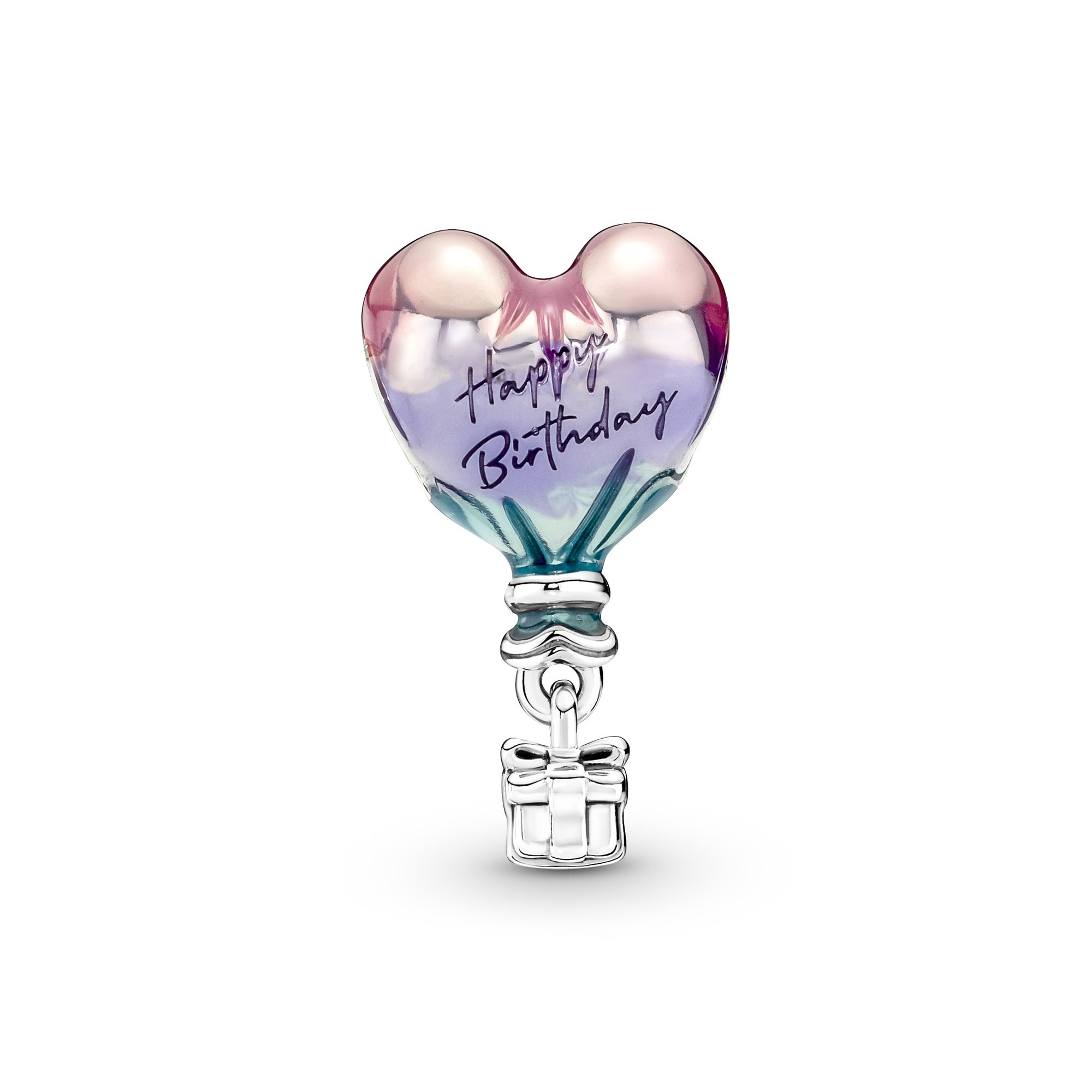 Pandora Alles Gute zum Geburtstag Heißluftballon - Charm - Sterling Silber & Emaille Bunt Ansicht 2 – Ansicht 2