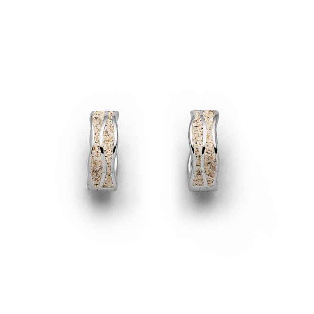 DUR Ohrring Welle - O5335 - Sterling Silber – Ansicht 2