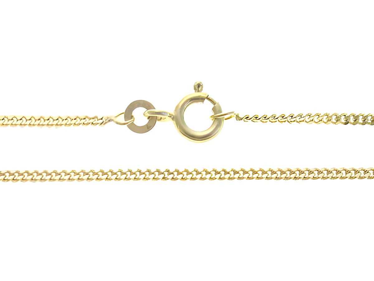 Gold 333 Damen und Herren Panzerkette mit 50 cm Länge und 45 Drahtstärke, Hersteller Juwelier Harnisch, hochwertiger Verschluss, elegantes Design.