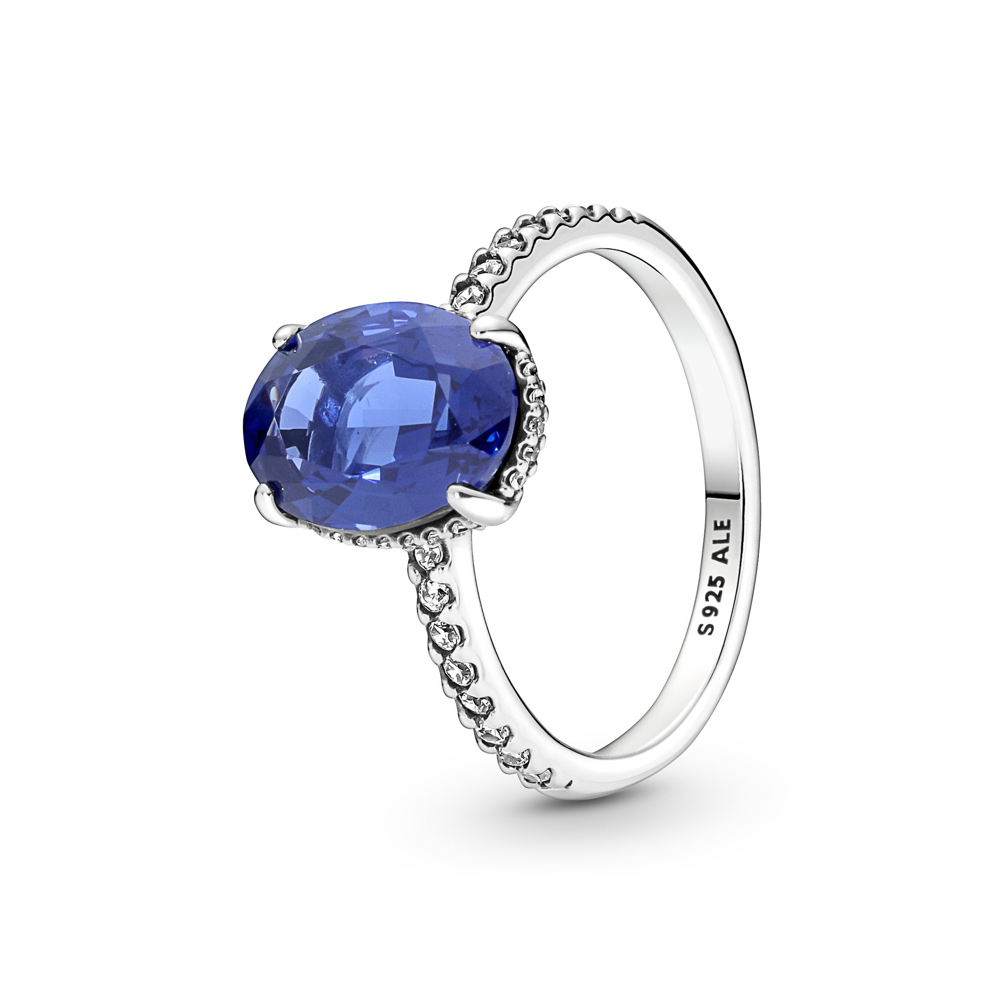 Pandora Ring - Funkelnder Statement Halo - Sterling Silber - Kristall - Bunt