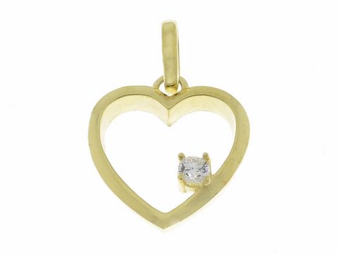 Anhänger Herz aus Silber mit Zirkonia, romantisches Design, Hersteller Juwelier Harnisch, durchlaufend, ideal für besondere Anlässe und als Geschenk.