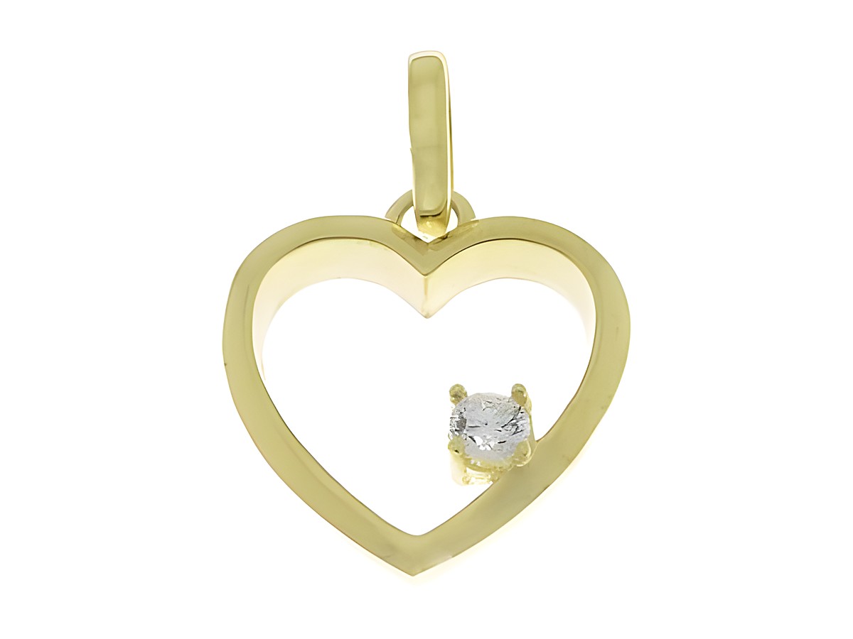Anhänger Herz aus Silber mit Zirkonia, romantisches Design, Hersteller Juwelier Harnisch, durchlaufend, ideal für besondere Anlässe und als Geschenk.