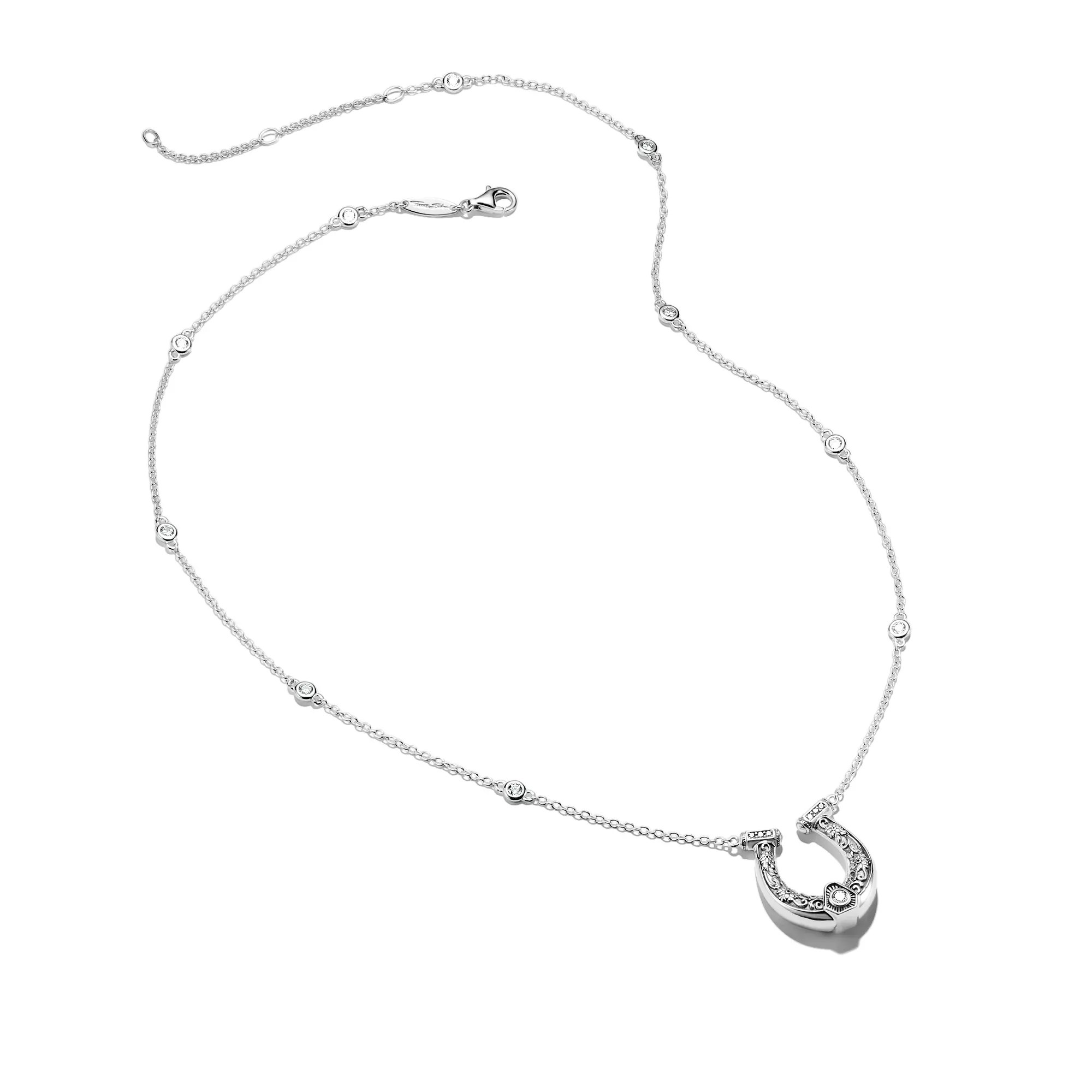 Thomas Sabo ELYNDRA Kette 45 - 50 cm - Sterling Silber geschw. & Zirkonia - Weiß – Ansicht 3