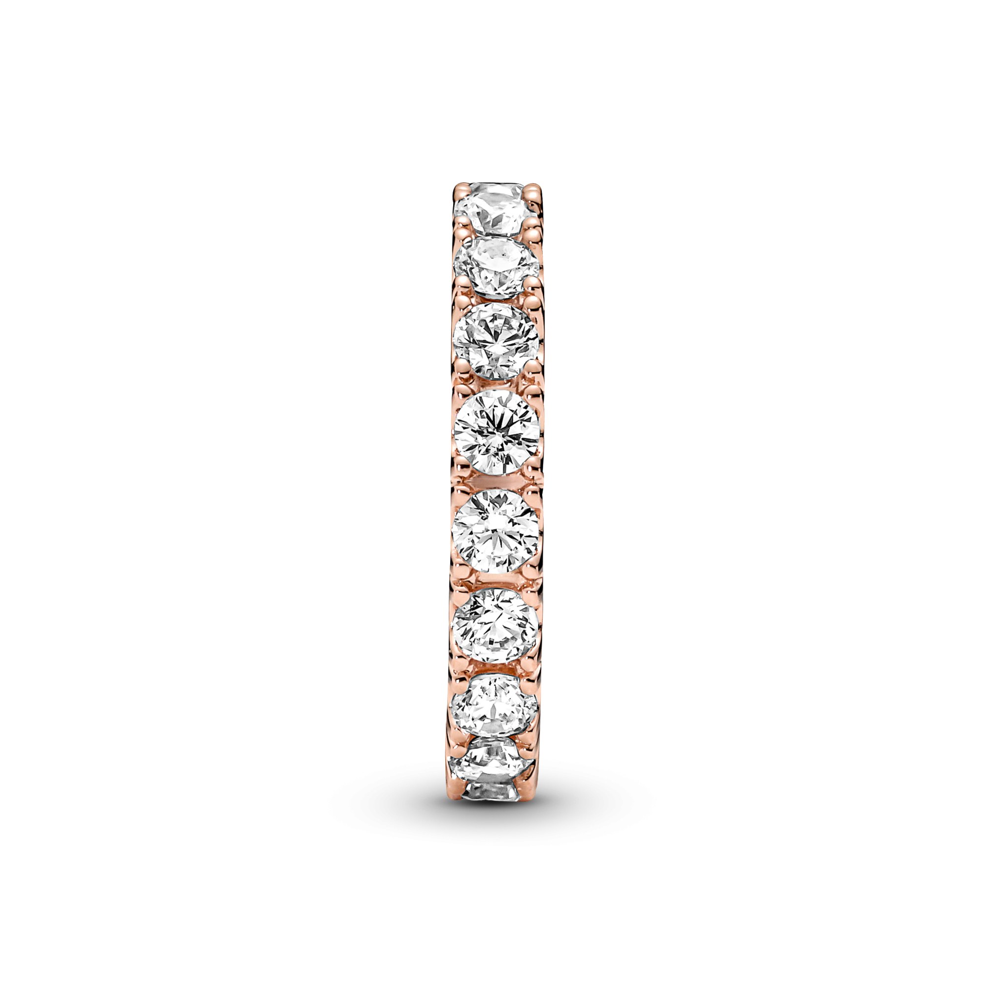Pandora Ring - Eternity - Roségold Vergoldung - Zirkonia - klar – Ansicht 3