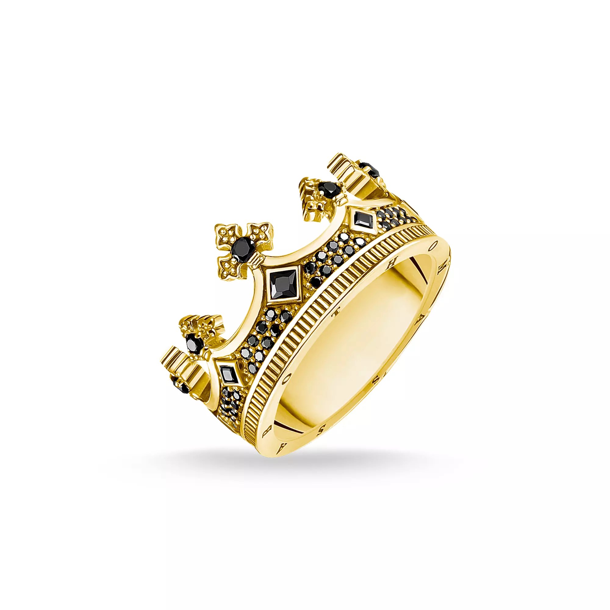 Thomas Sabo Ring - Silber Gelbgold - schwarz – Ansicht 2