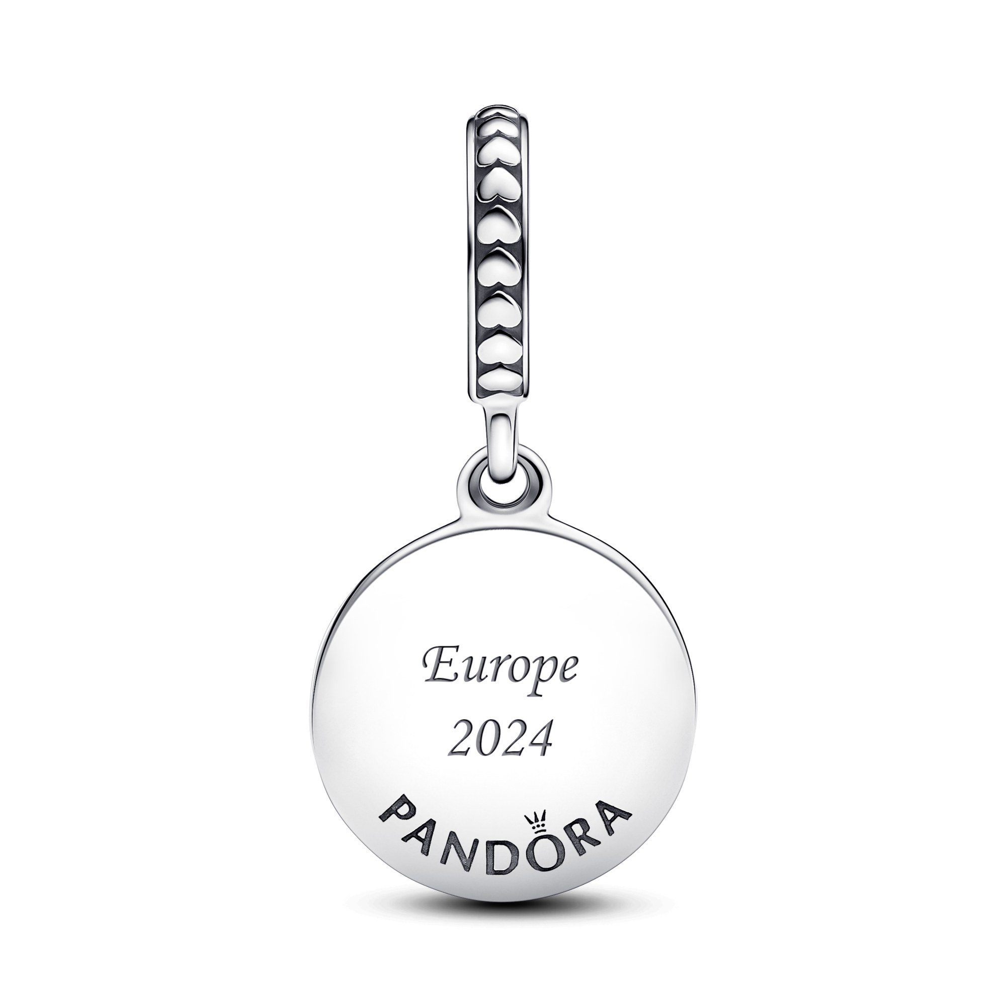 Pandora Anhänger - Tag mit schwarzer Emaille - charm - inkl. Gravur – Ansicht 2
