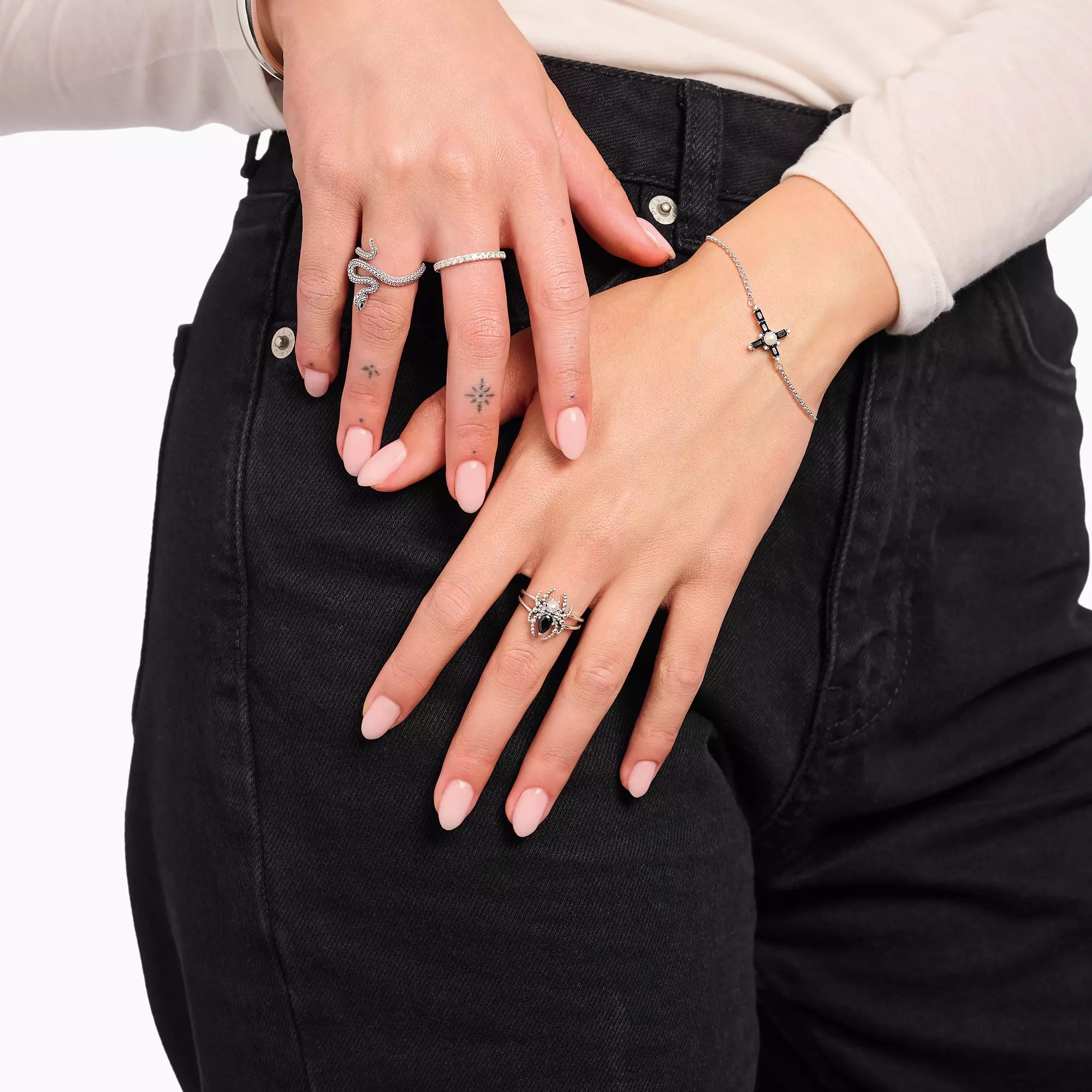 Thomas Sabo Spinne True Romance Ring - Bunt - Silber + Süßwasserzuchtperle + Zirkonia – Ansicht 3