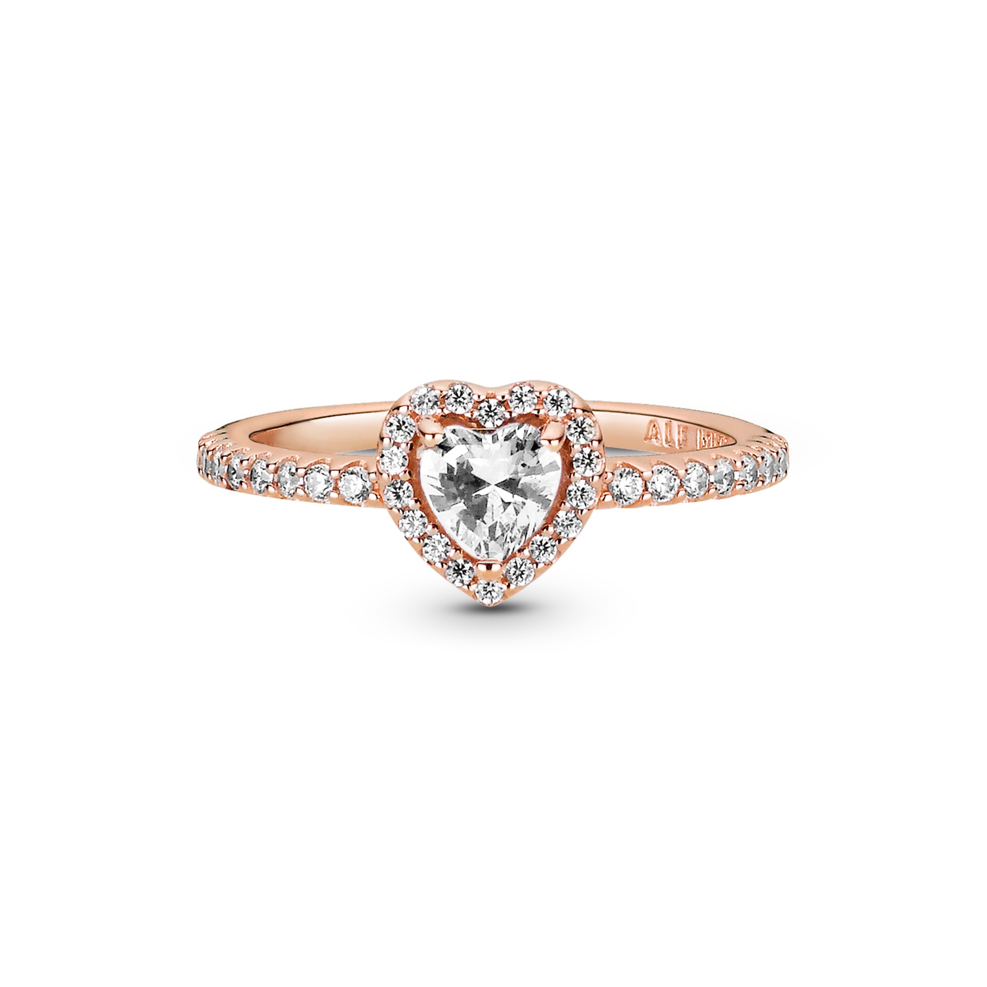 Pandora Timeless - Ring - funkelndes Herz - Silber - Roségold - Zirkonia – Ansicht 4