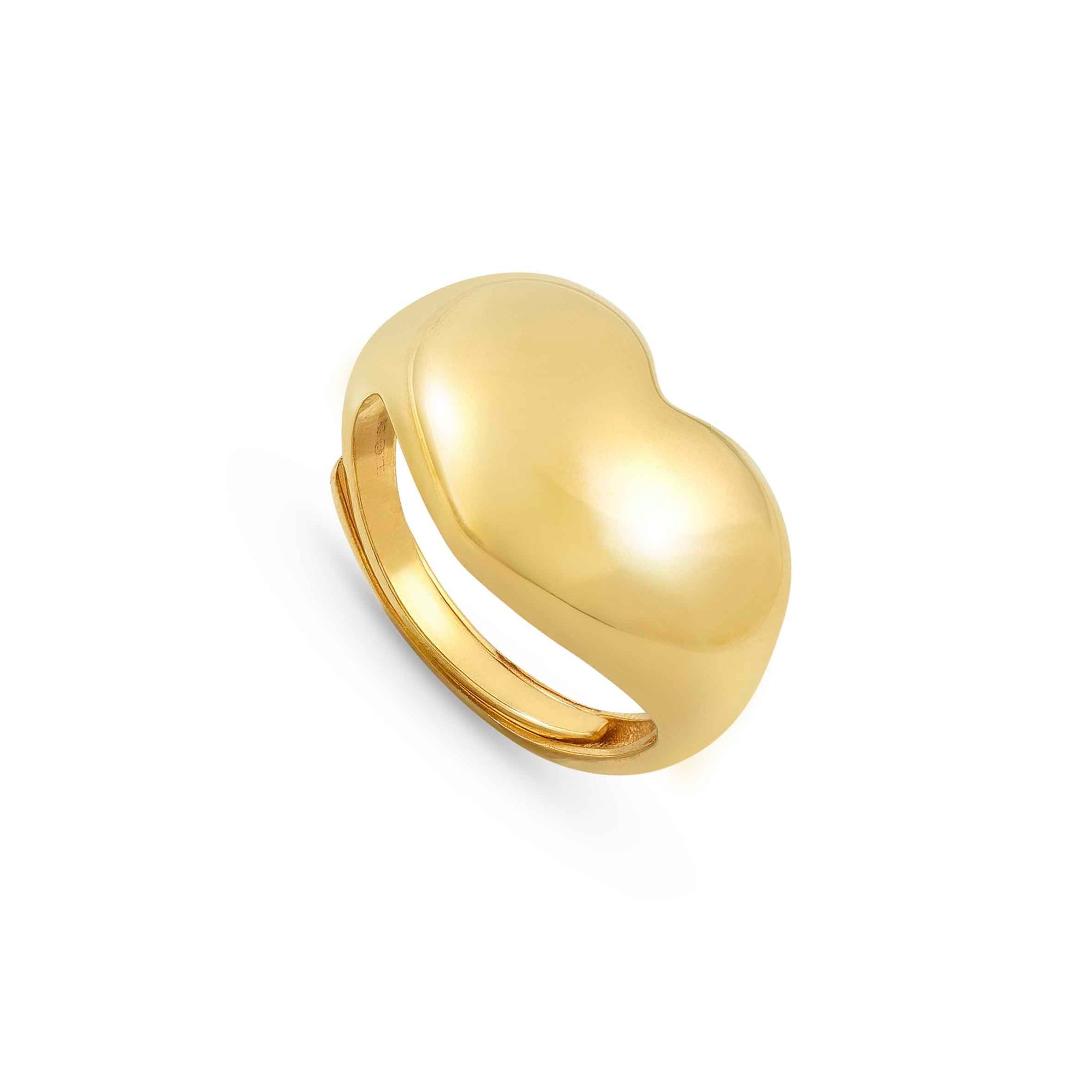 Nomination Sterling Silber - Herz - vergoldet Ring - Armonica Weite 11-17 – großes Herz – Ansicht 2