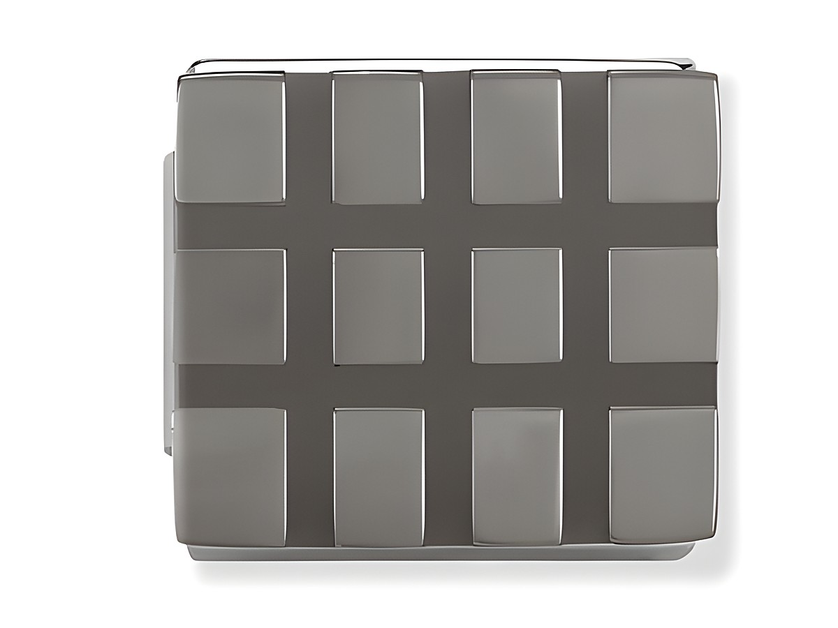 Oxidiertes Edelstahl Gitterarmband von Nomination, mittlere Gitterstruktur in edlem Grey, stilvolles Design, ideal für moderne Schmuckliebhaber, Artikelnummer 230102 04.