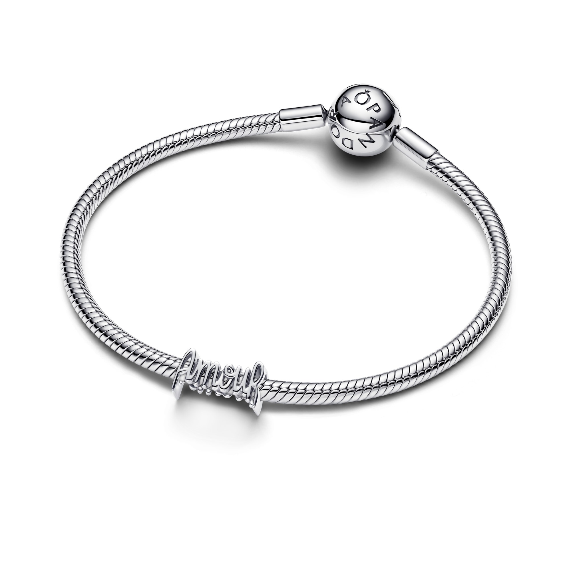 Pandora Armour Schrift - Charm - Silber – Ansicht 3