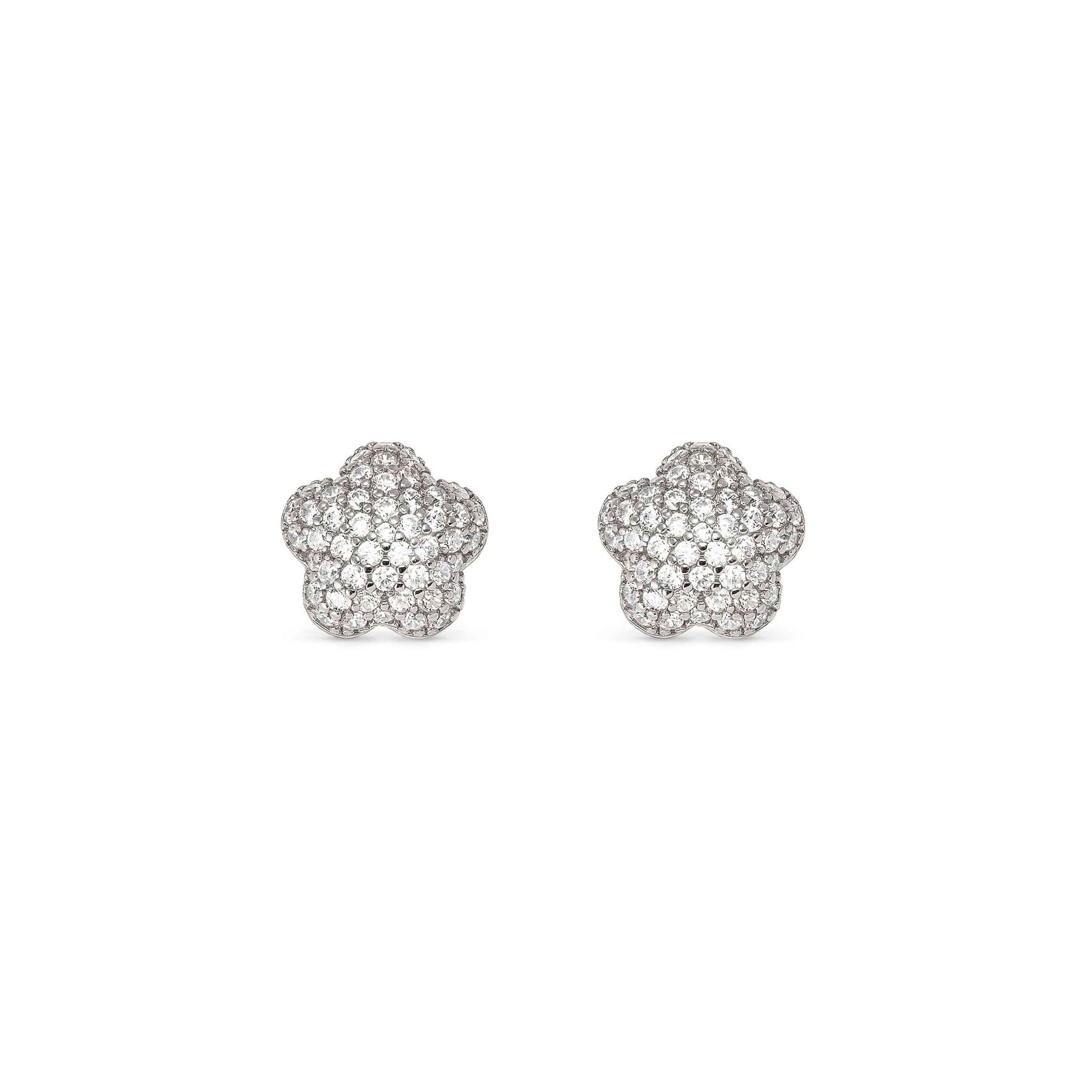 Nomination LIFEPOETRY Ohrstecker aus Sterling Silber - Zirkonia besetzt - Blume - rhodiniert – Ansicht 4
