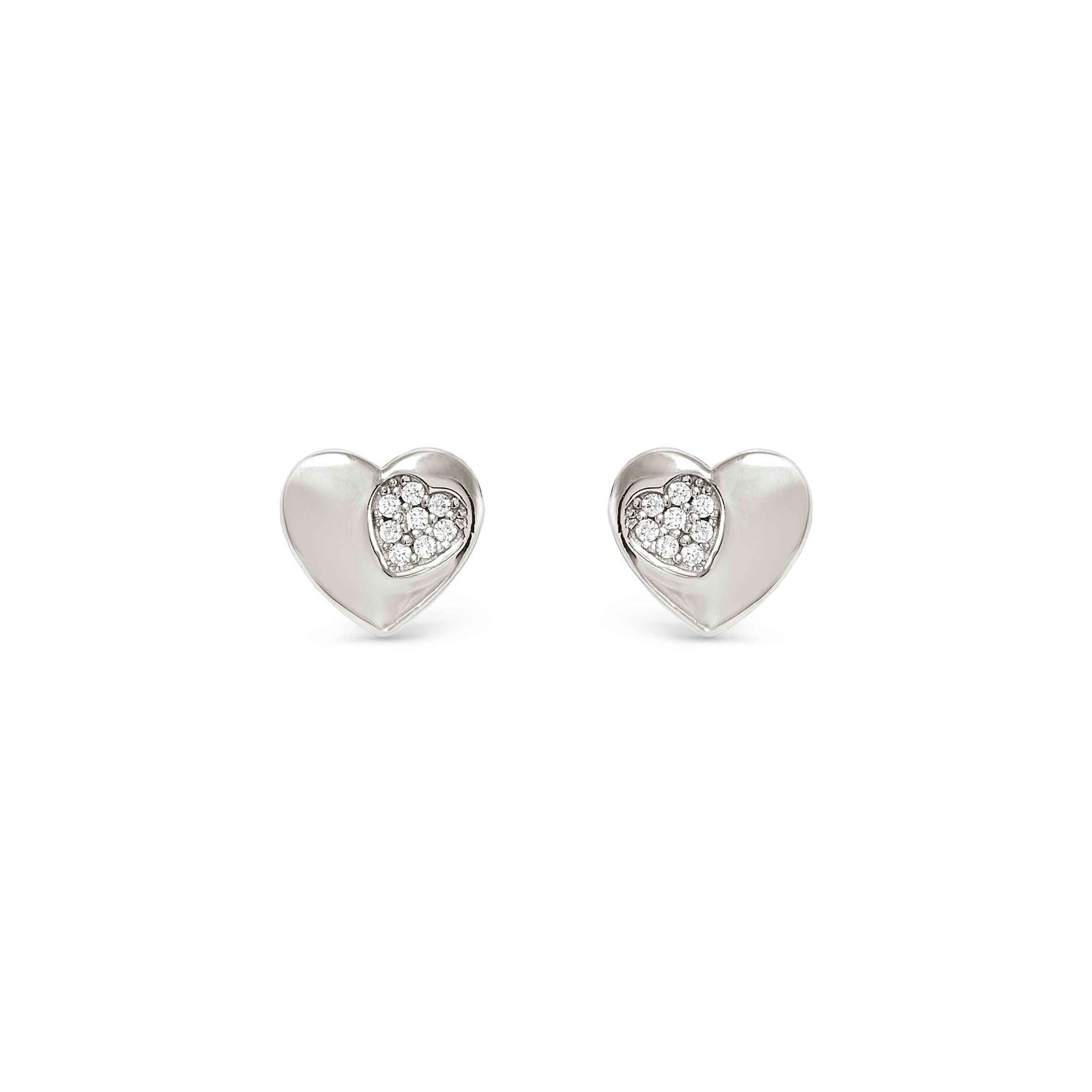 Nomination Petit Sparkle - Sterling Silber Ohrstecker - Herz - Zirkonia – Ansicht 5