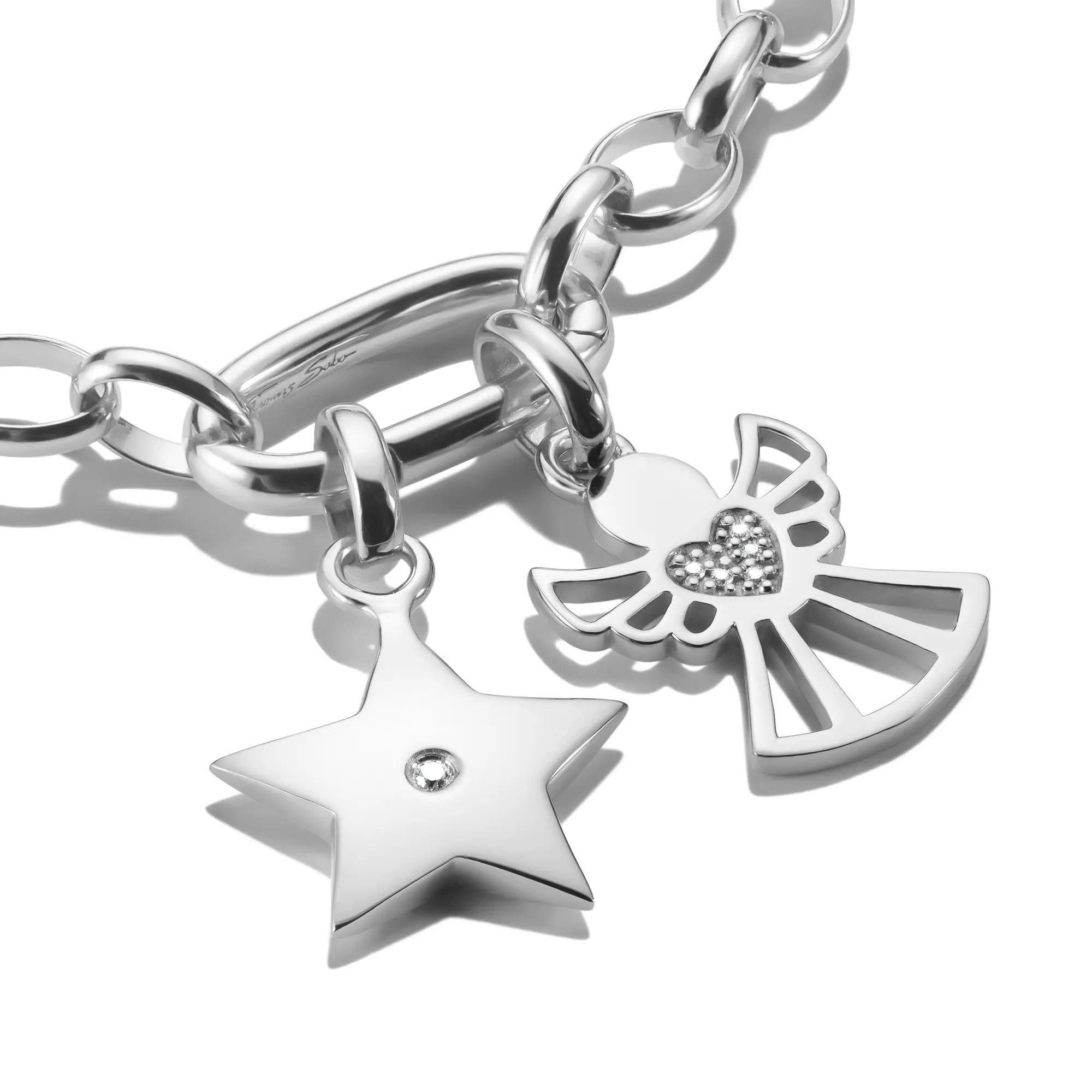 Thomas Sabo Connect - Stern der Hoffnung - Charm mit Öse - Silber + Zirkonia – Ansicht 2