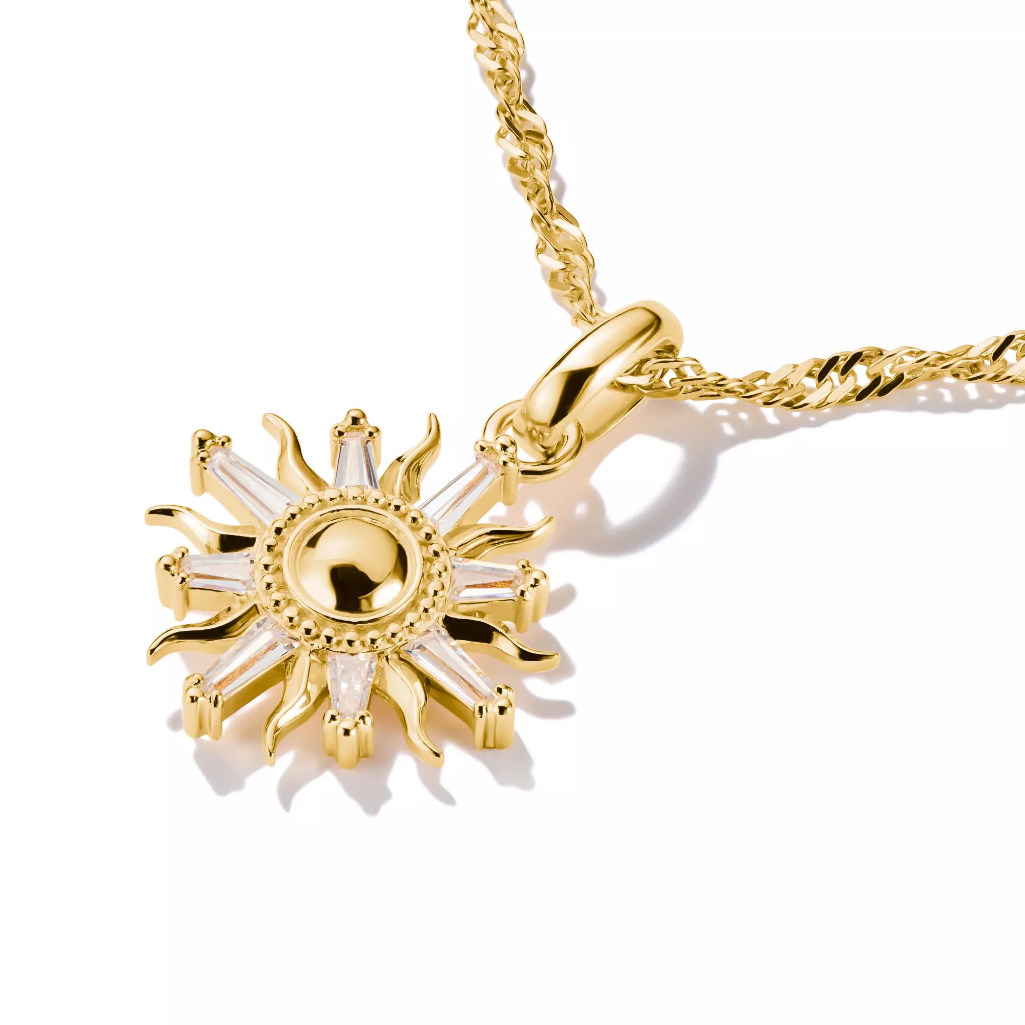 Thomas Sabo Connect - Sonnenzauber mit Zirkonia - Charm mit Öse - Silber & Gelbgold Verg. + Zirkonia – Ansicht 2