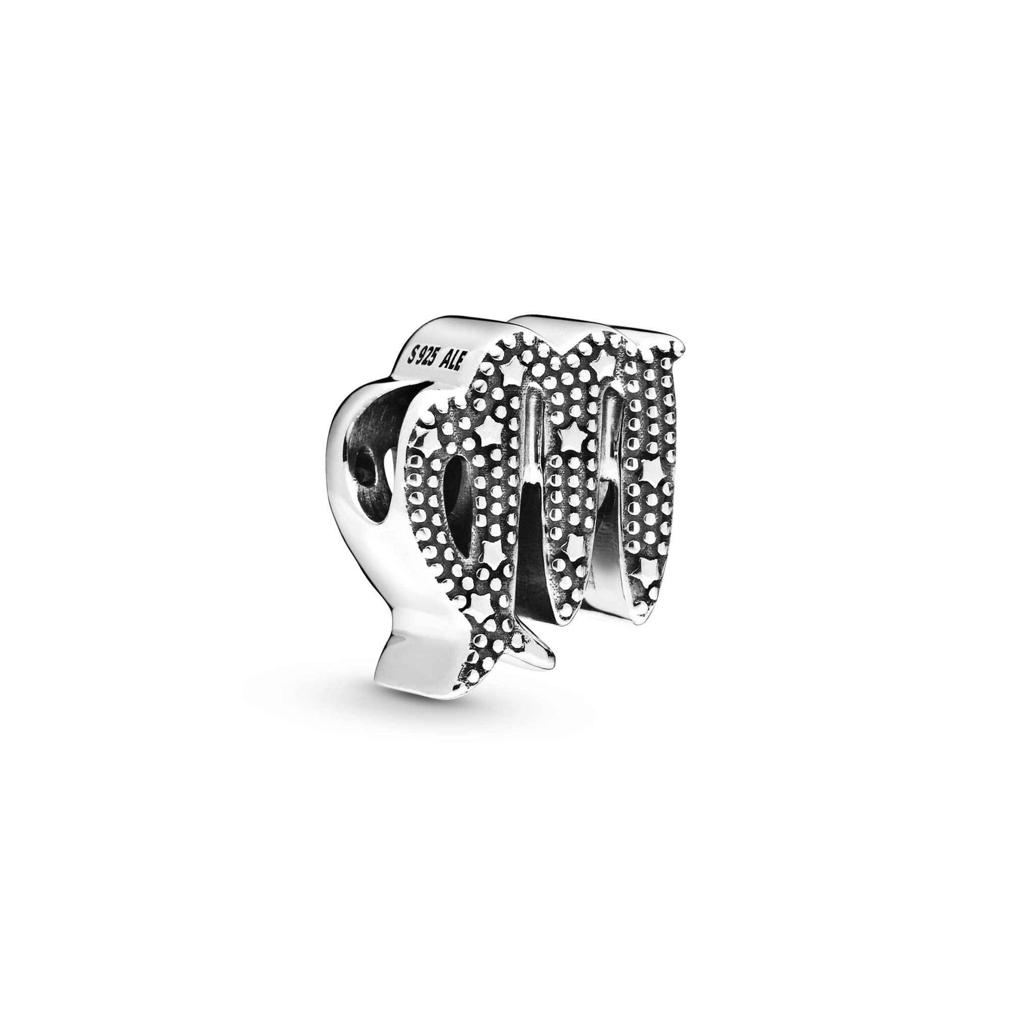 Pandora Sternzeichen - Virgo - Jungfrau Sterling Silber Charm + Zirkonia – Ansicht 2