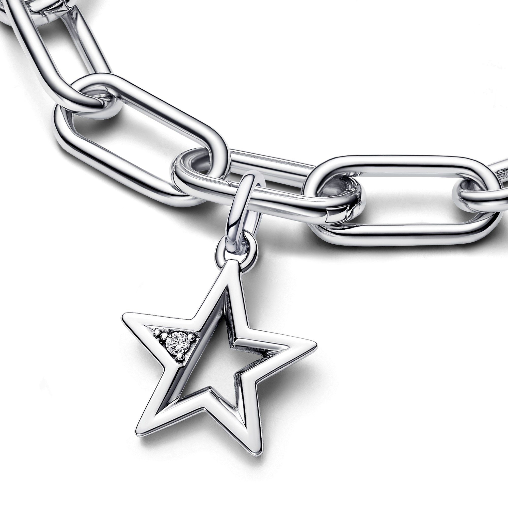 Pandora ME Charms - Sparkling Star Charm - Sterling Silber - Zirkonia Ansicht 3 – Ansicht 3