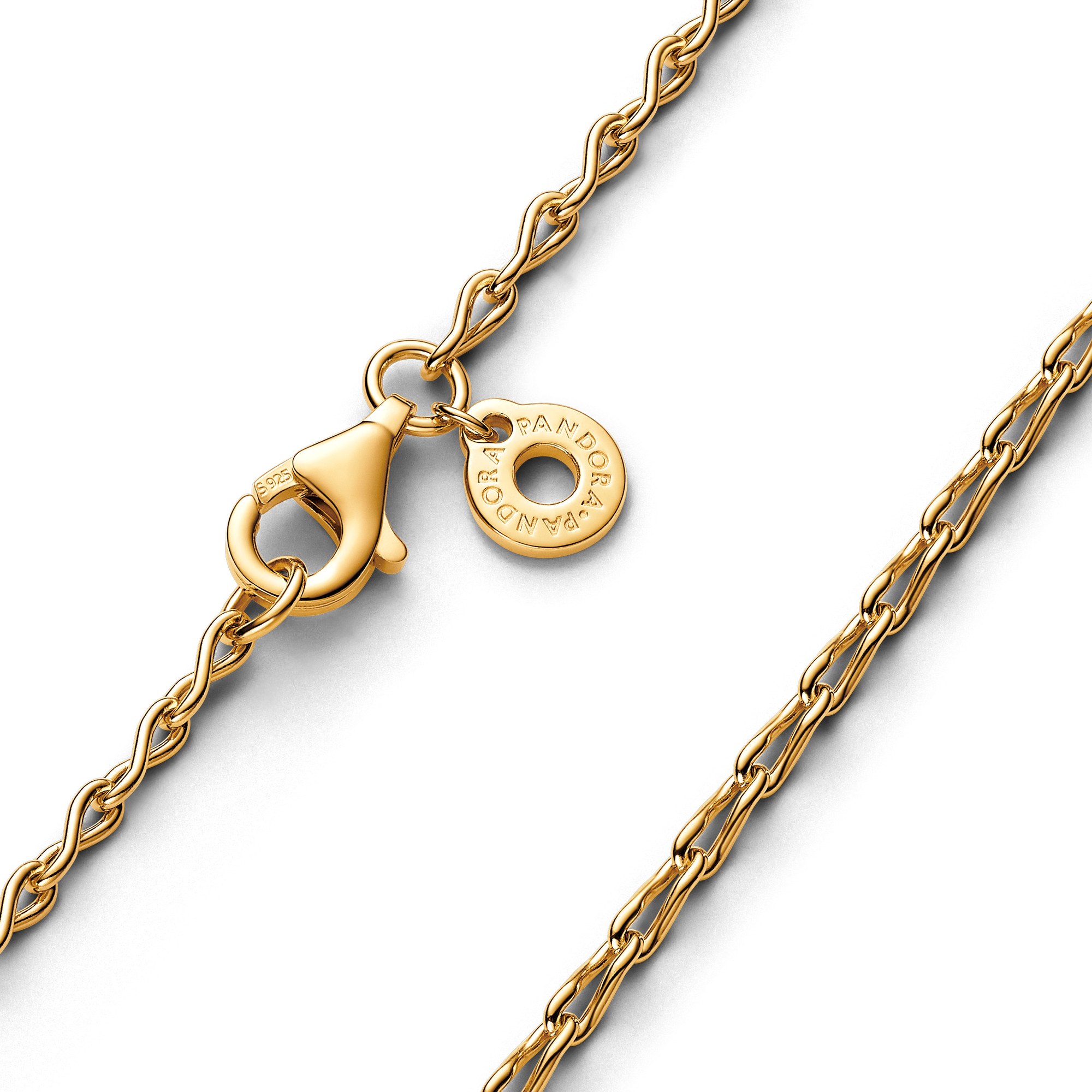 Pandora Unendlichkeitshalskette - Gelbgold verg. - 50 cm Ansicht 2 – Ansicht 2