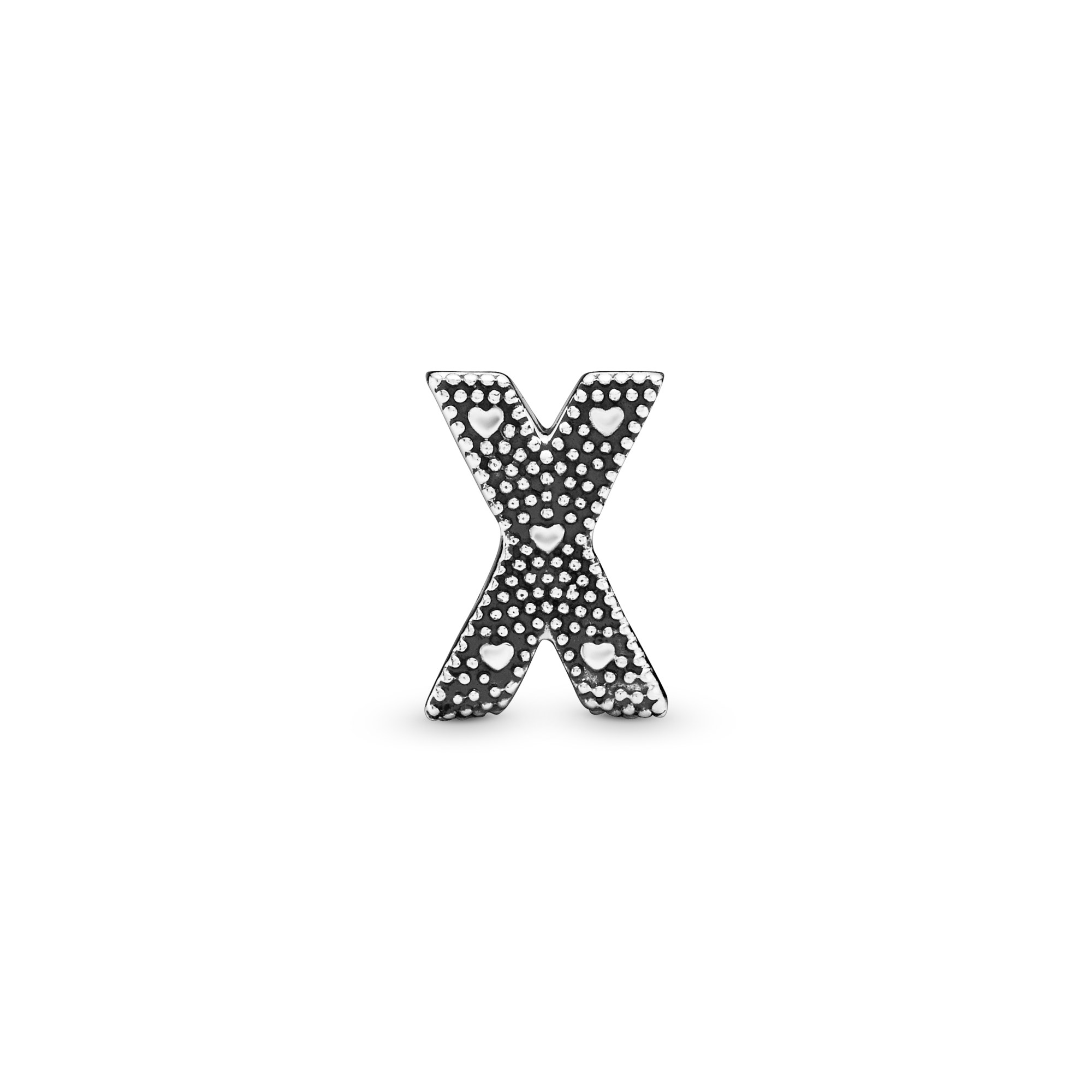 PANDORA Charm - Buchstabe X - Letter X - 925 Sterling Silber – Ansicht 3