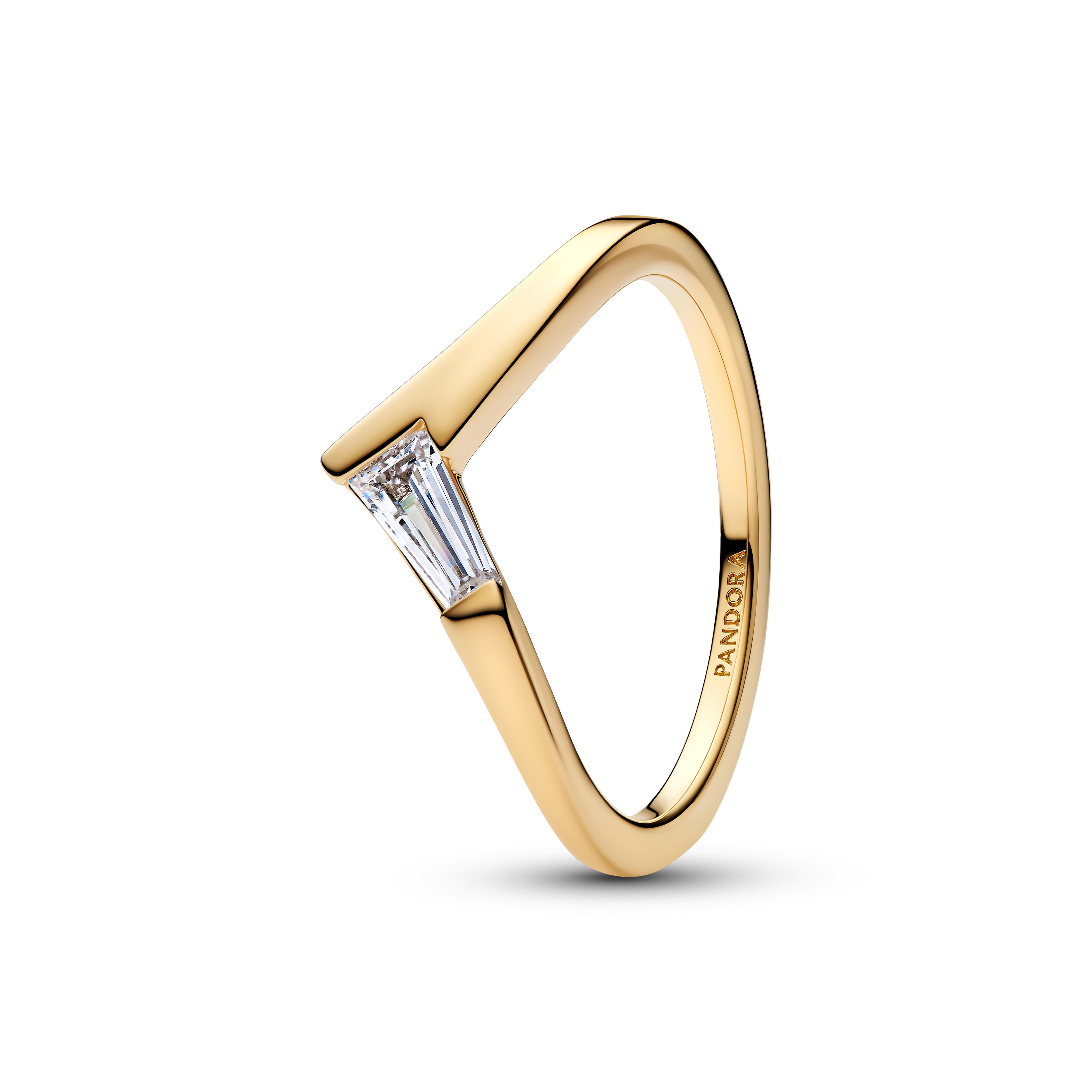 Pandora Timeless - Ring Tiara Baguette - Gelbgold Vergoldung - Gr. 60 - 165084C01-60