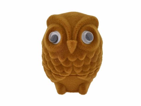 Geschenkschachtel Eule braun 5 cm, Hersteller Juwelier Harnisch, Geschenkbox, ideal für besondere Anlässe, dekorativ gestaltet mit großen Augen, perfekt für kleine Geschenke.