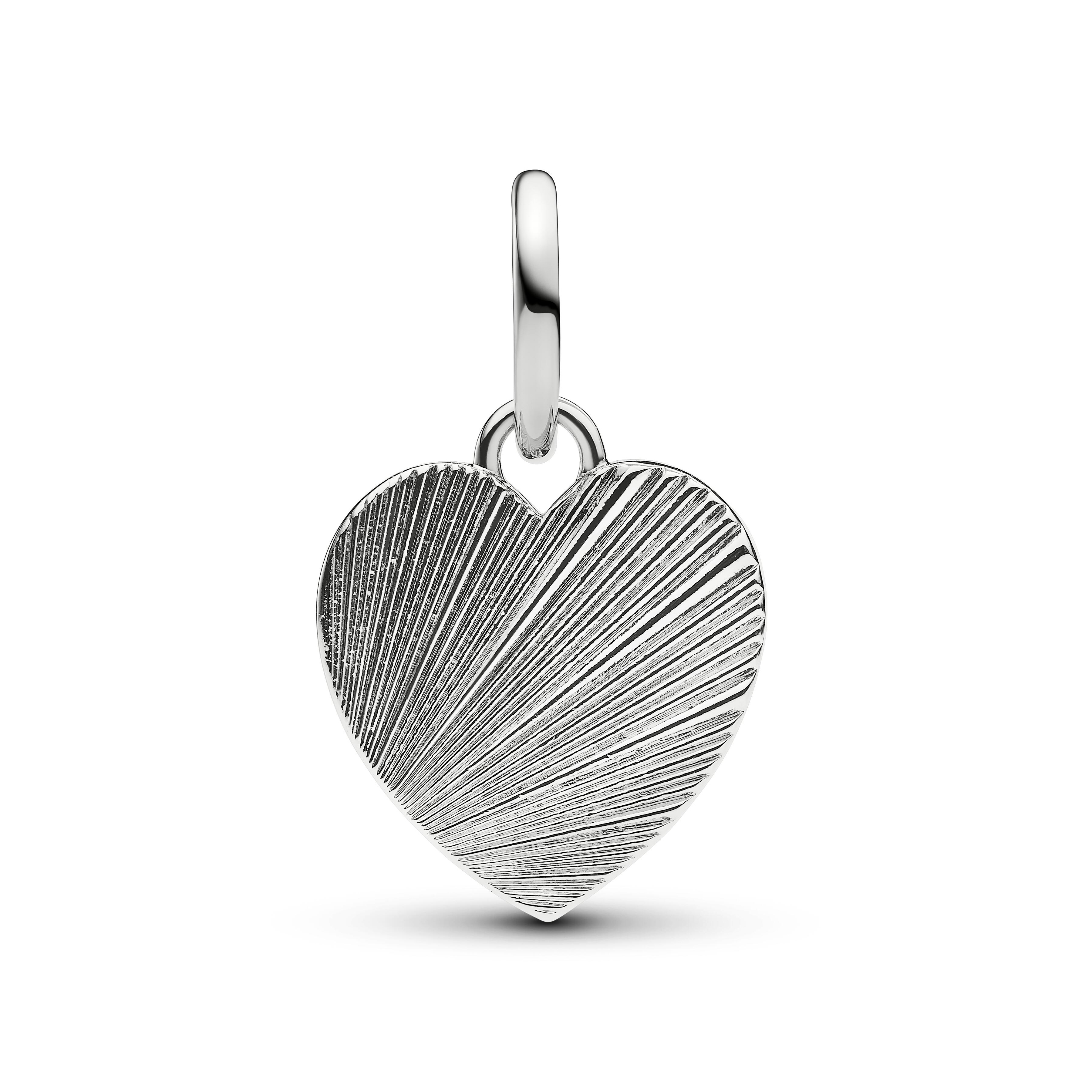 Pandora Moments - Hänge-Charm Herz - platiniert – Ansicht 2