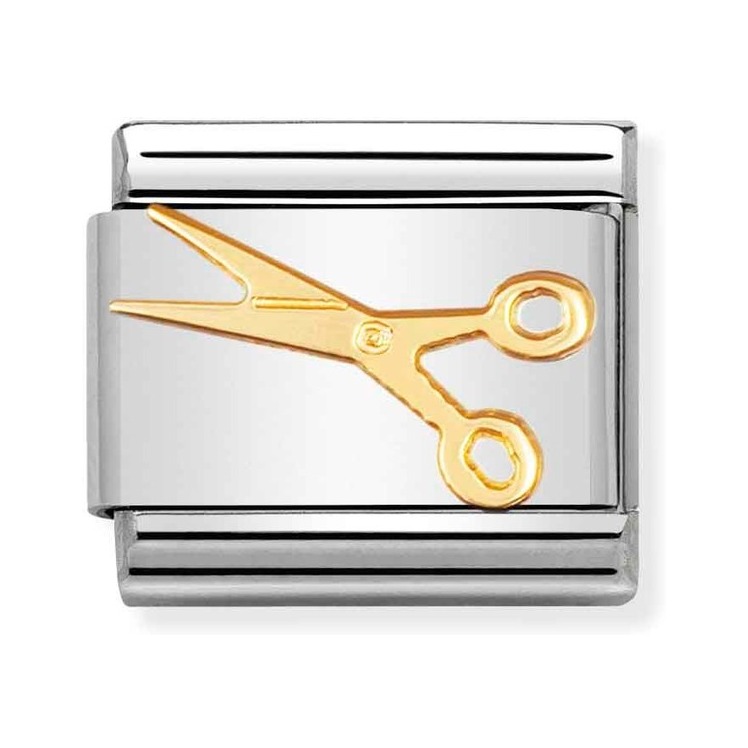 Nomination Composable Classic Charm Schere klein - Edelstahl, Gelbgold