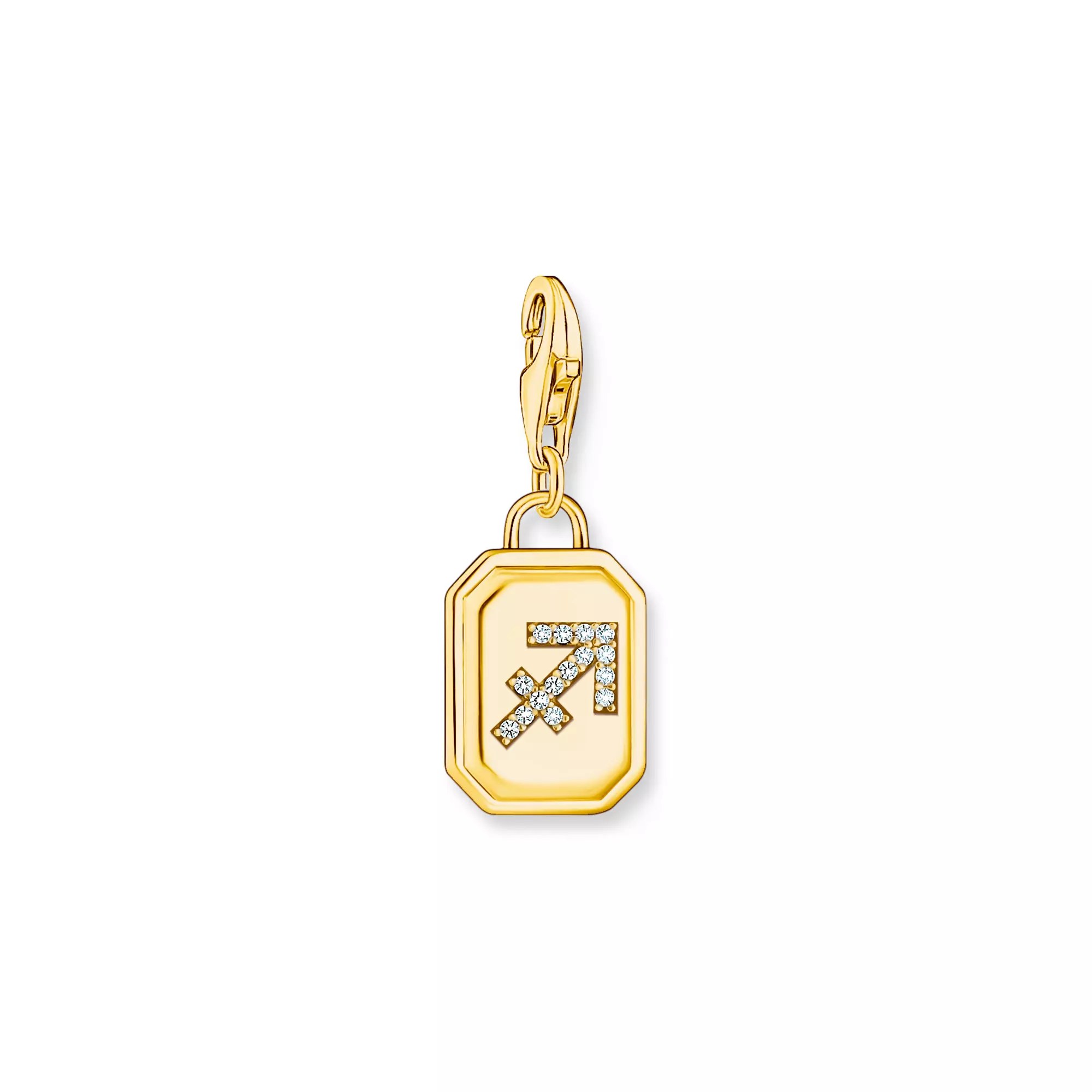 Thomas Sabo Charm-Anhänger - Sternzeichen Schütze - Silber Gelbgold verg. & Zirkonia