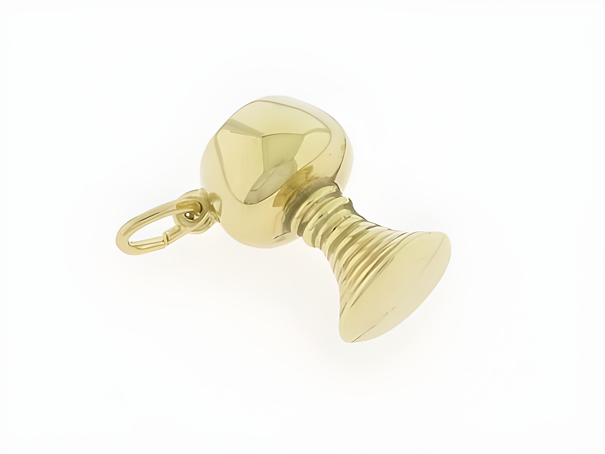 Gold Anhänger in Form eines Kelchs aus 333 Gold, edel und glänzend, Hersteller: Juwelier Harnisch, vielseitig einsetzbar, ideal als modisches Accessoire oder Geschenk.