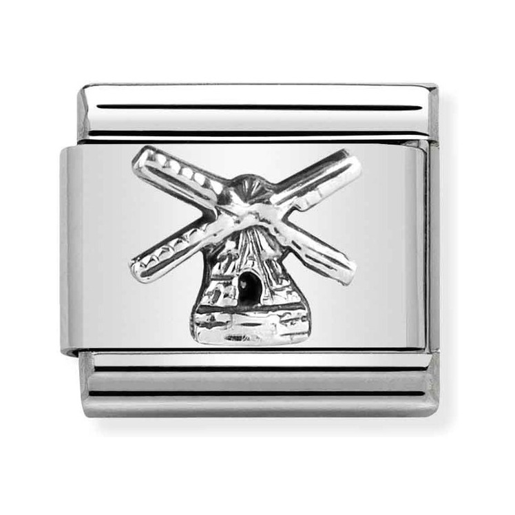 Nomination Composable Classic Charm Windmühle - Edelstahl, Sterling Silber