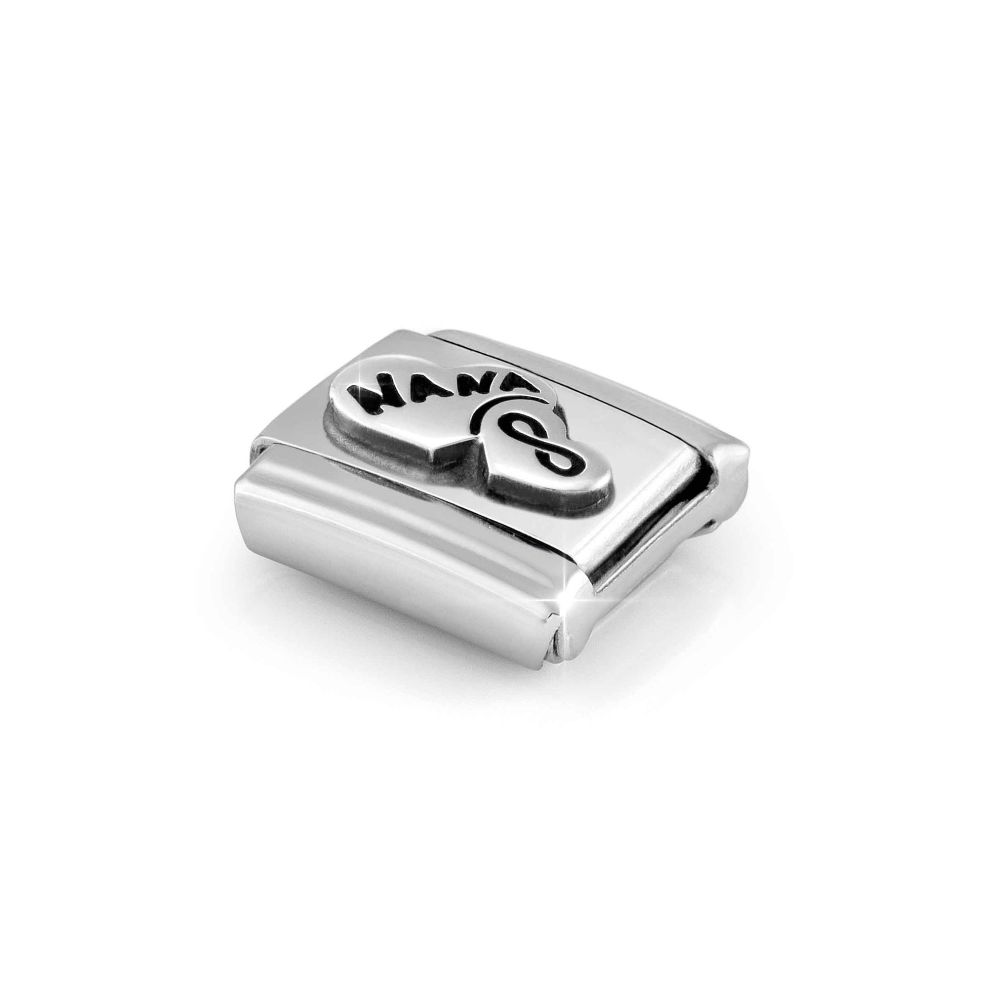 Nomination Composable Classic Charm Herzen Nana und Unendlichkeit - Edelstahl, Sterling Silber – Ansicht 4