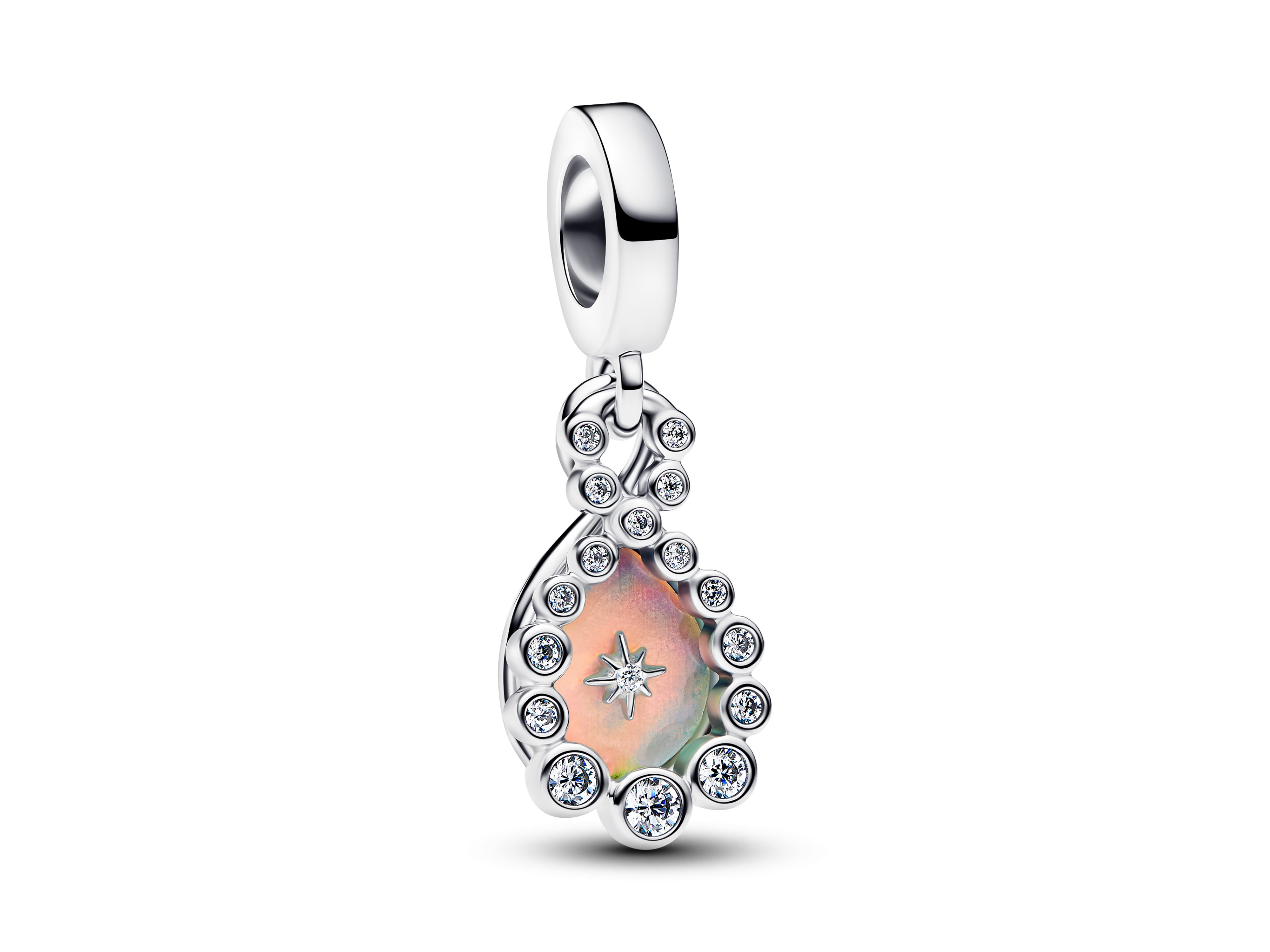 Pandora 794251C01 - Schillernder Doppelter Unendlichkeits-Charm - Sterling Silber - Resin Zirkonia