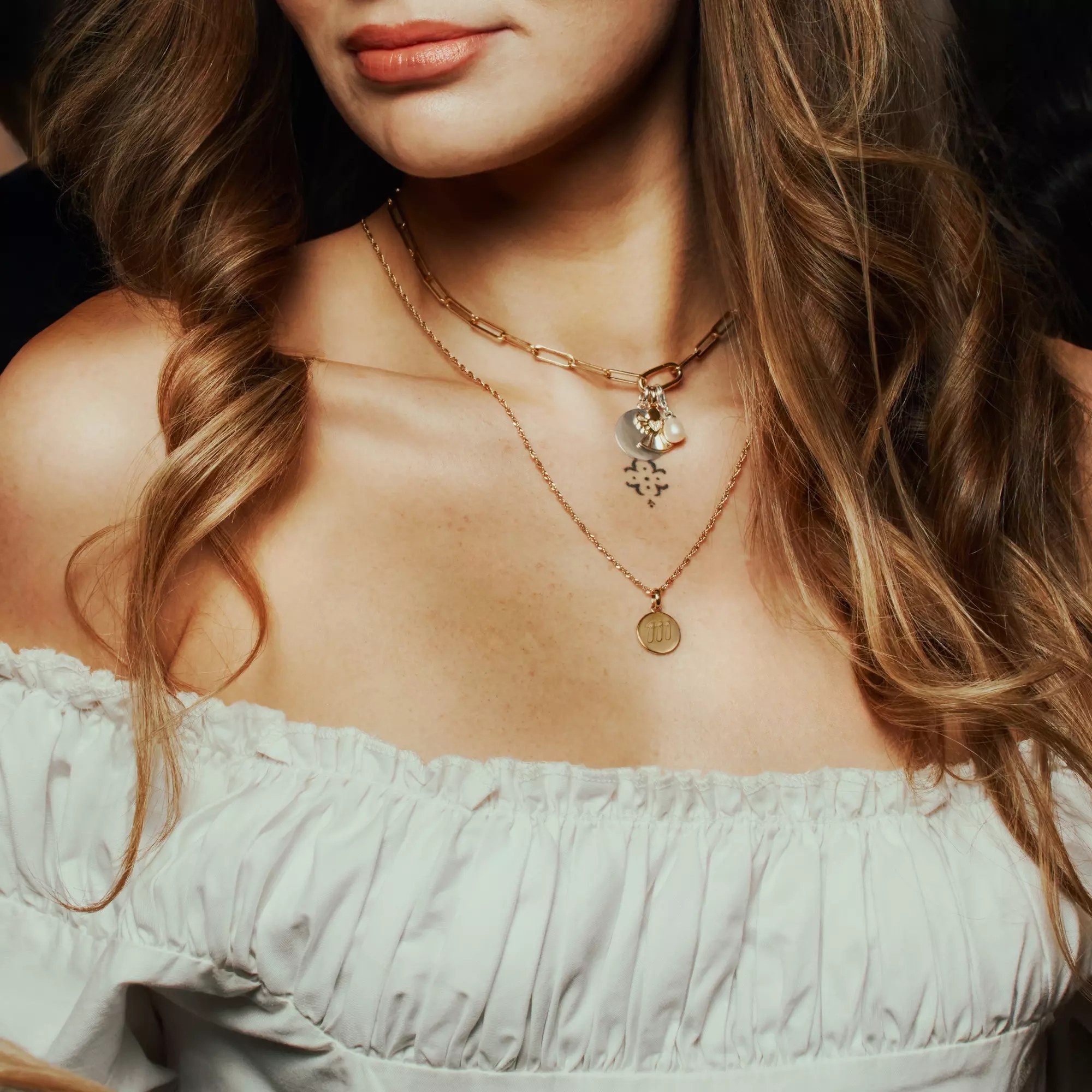 Thomas Sabo Connect - Beschützer der Liebe - Charm mit Öse - Silber & Gelbgold Verg. + Zirkonia – Ansicht 3