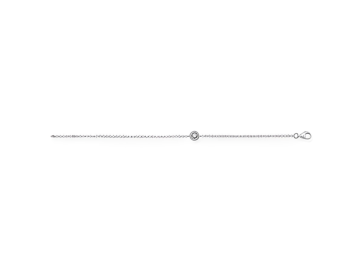 Längenverstellbares Thomas Sabo Armband aus 925 Sterling Silber mit einem weißen Zirkonia-Kreis, ideal für eleganten Schmuck.