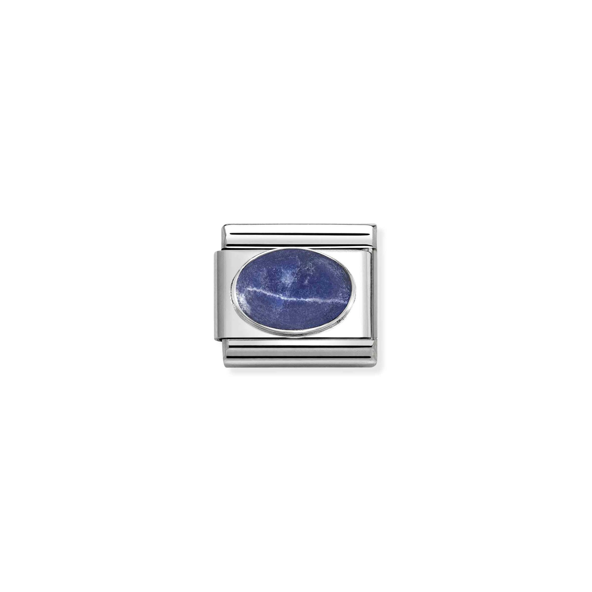 Nomination Composable Classic Charm Sodalith blau - Edelstahl, Sterling Silber