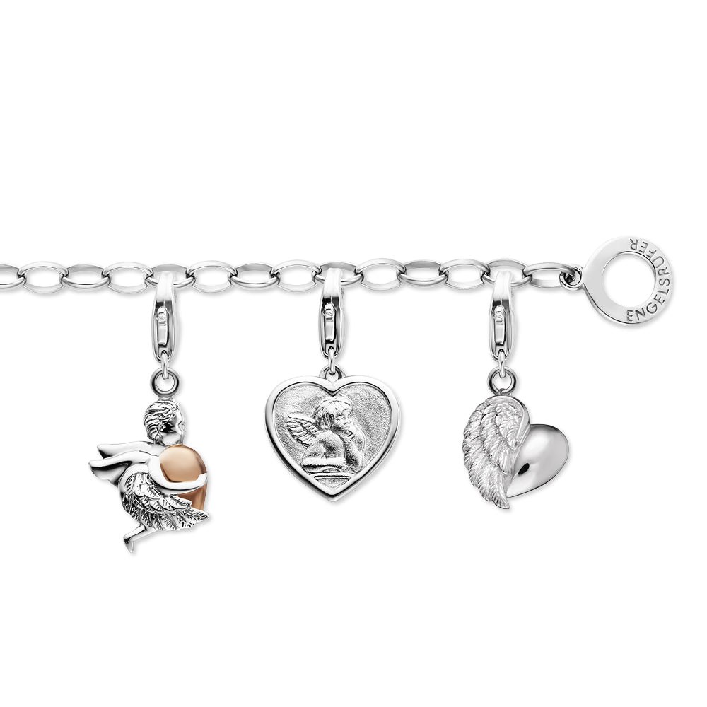 Engelsrufer Charm Armband - Silber rhodiniert 19,5 cm – Ansicht 4