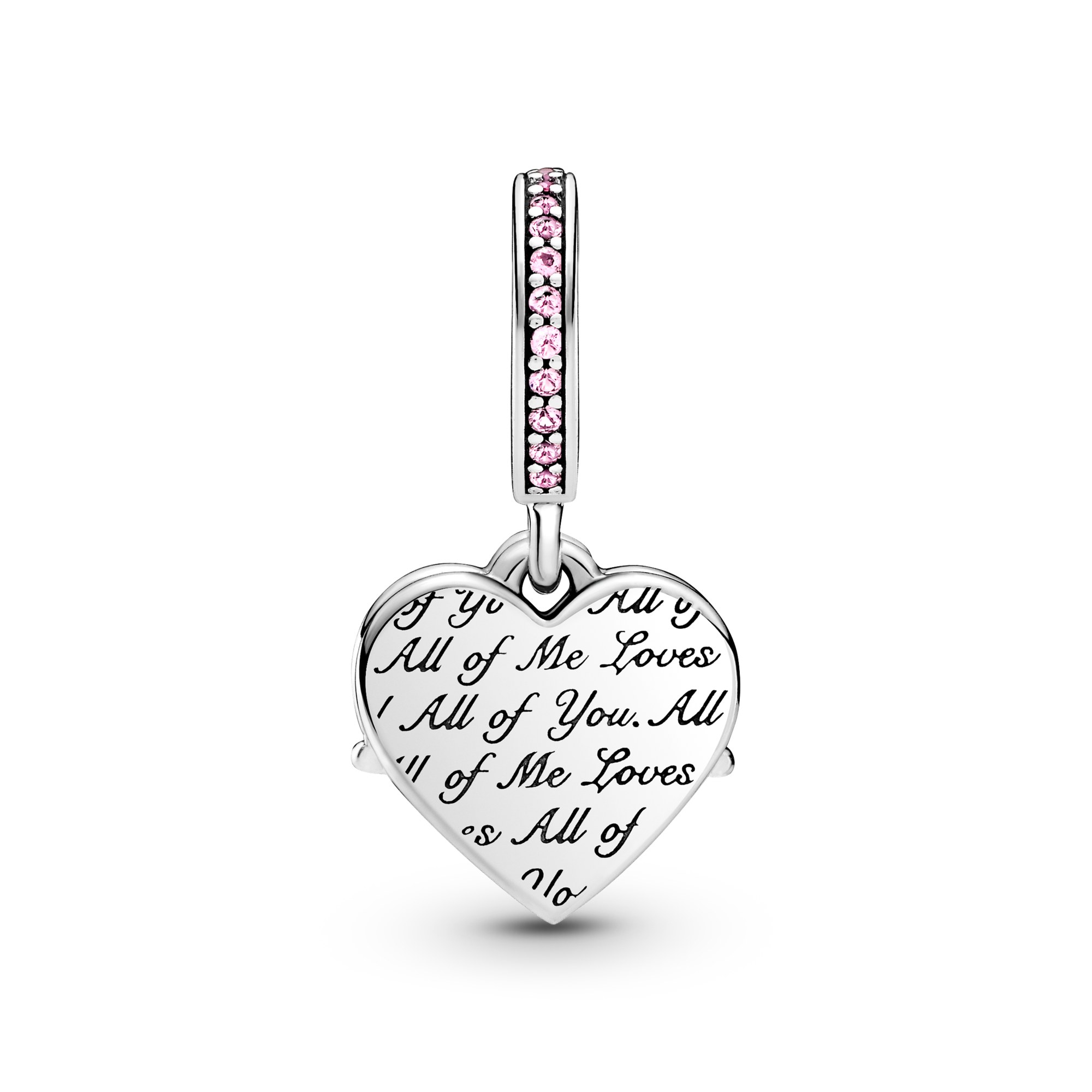 Pandora Silber Herz & Mama Charm baumelnd - Steinmix – Ansicht 3