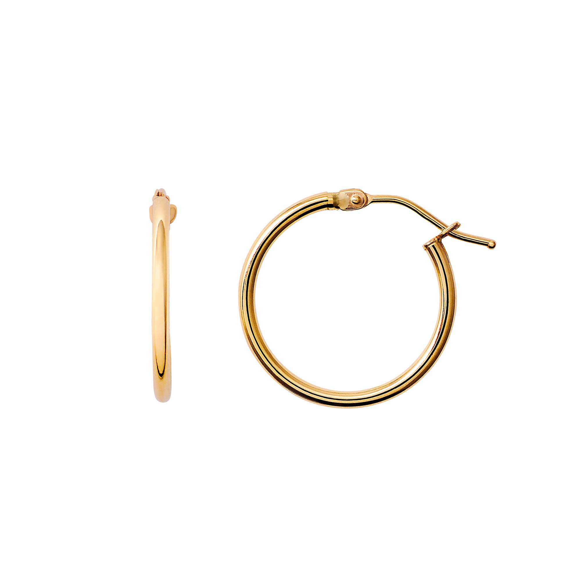 XENOX XG14K6008G - Gelbgold 585 Creolen - poliert – Ansicht 2