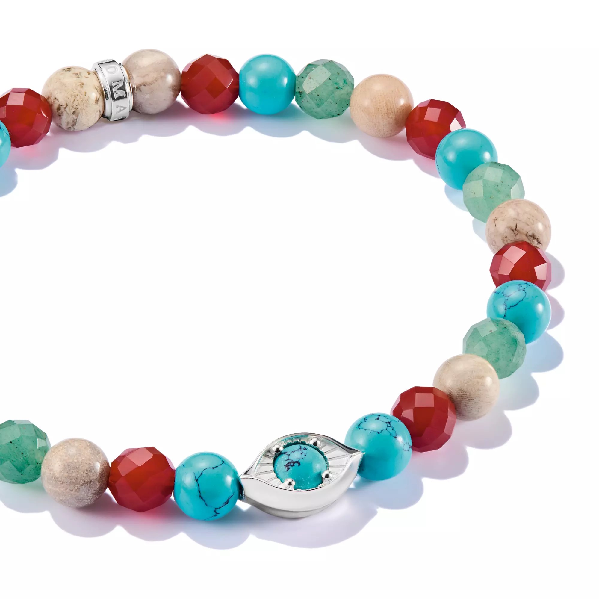Thomas Sabo ELYNDRA Armband - 17 cm - Sterling Silber recy. & Achat & imit. Türkis – Ansicht 3