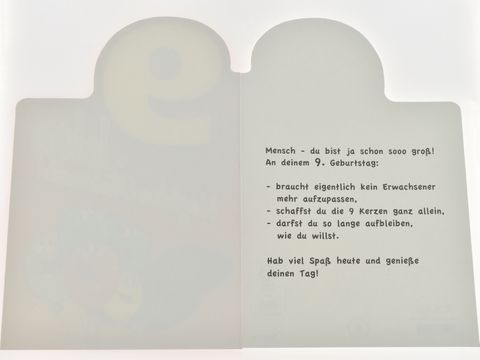 Eine farbenfrohe Geburtstagskarte zeigt einen kleinen Hund und eine kleine Katze mit einer Torte, ideal für Geburtstagsgrüße. Hersteller Juwelier Harnisch.
