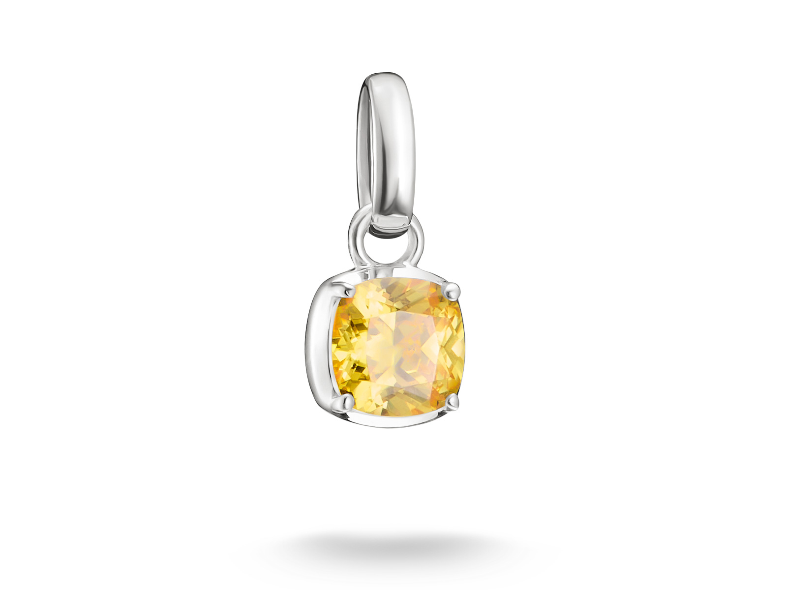Thomas Sabo Connect - CC1339-051-4 Birthstones Charm - November - Sterling Silber & Zirkonia - Gelb - Charm mit Öse
