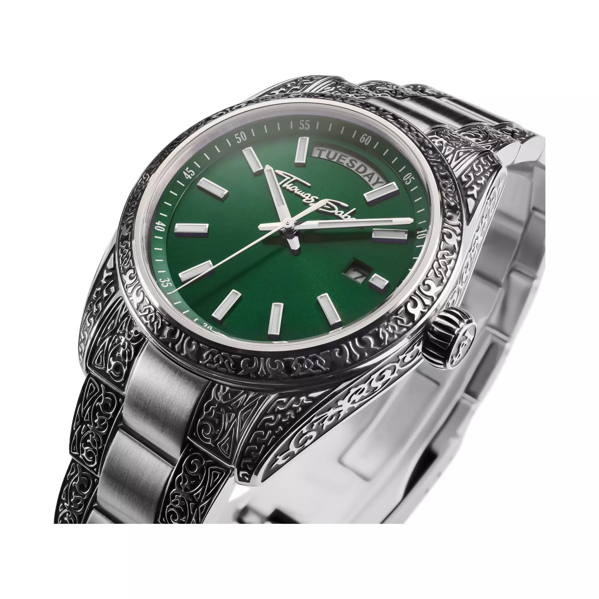 Thomas Sabo Uhr - Rebel at Heart Revive - Ziffernblatt dunkelgrün – Ansicht 3